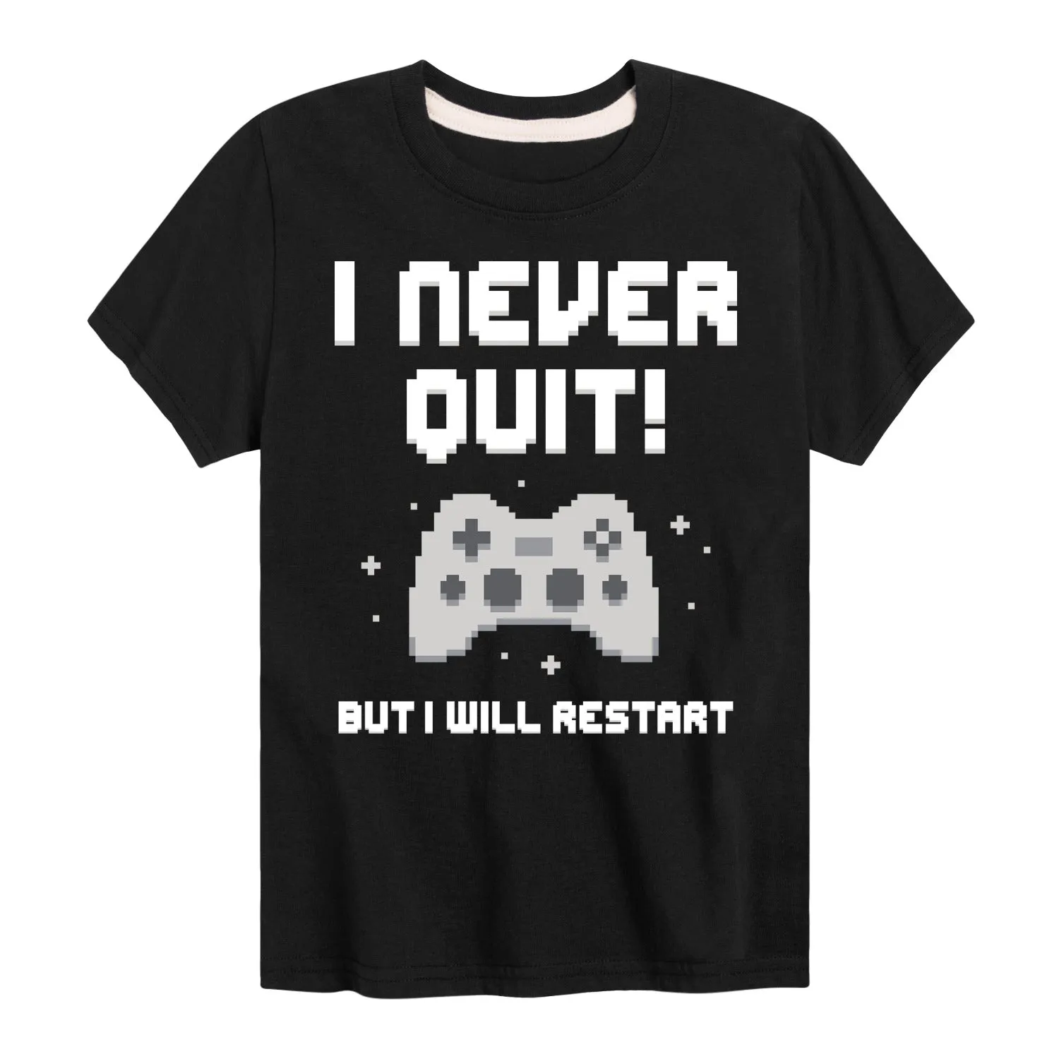 Instant Message - I Never Quit - Youth Short Sleeve Graphic T-shirt sold by Zulily