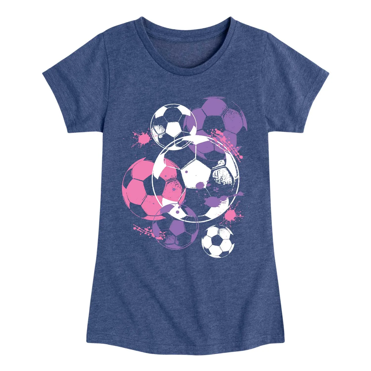 Instant Message - Soccerballs and Paint Girls - Youth Girls Short Sleeve T-shirt sold by Zulily product image thumbnail 2