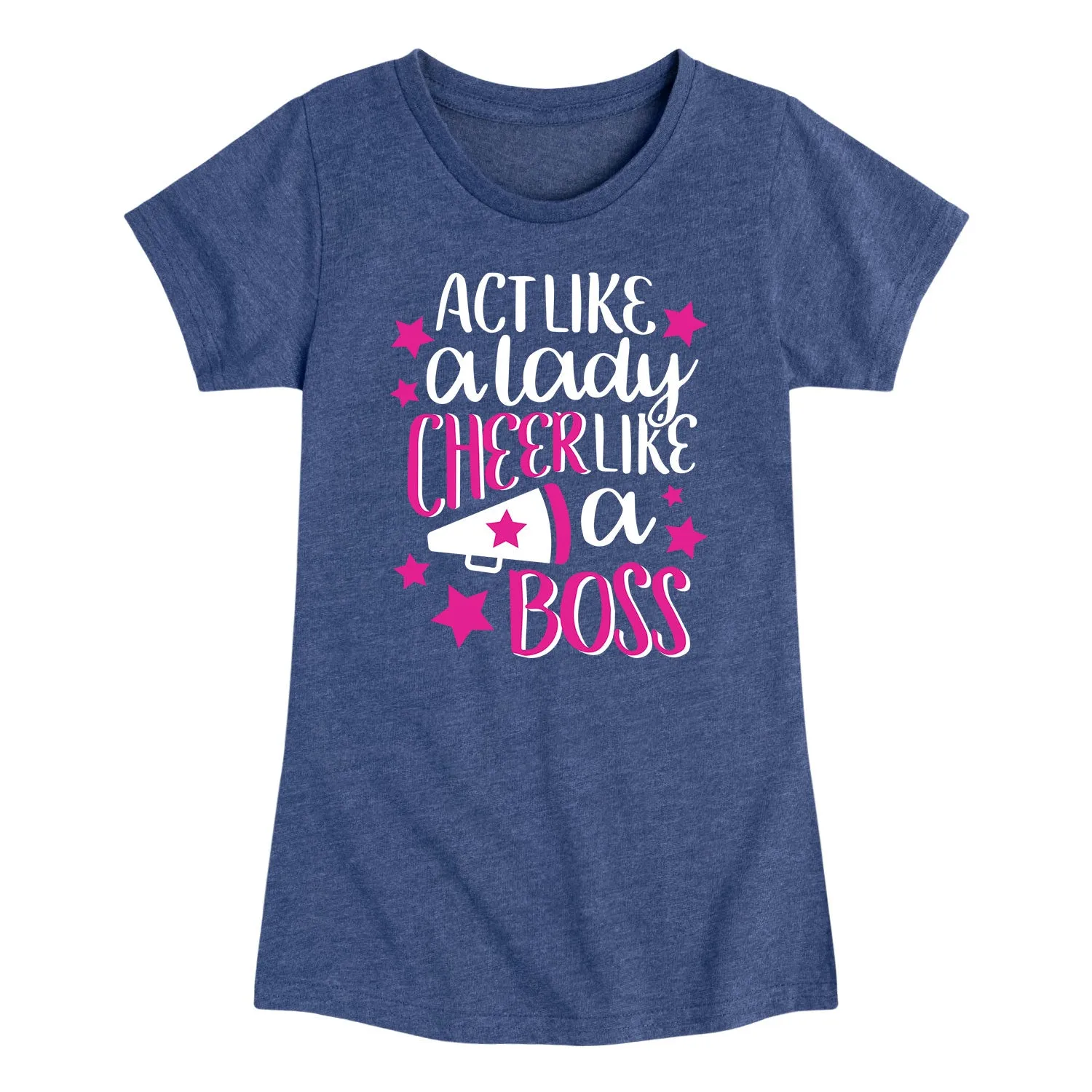 Instant Message - Cheer Like a Boss - Youth Girls Short Sleeve T-shirt sold by Zulily