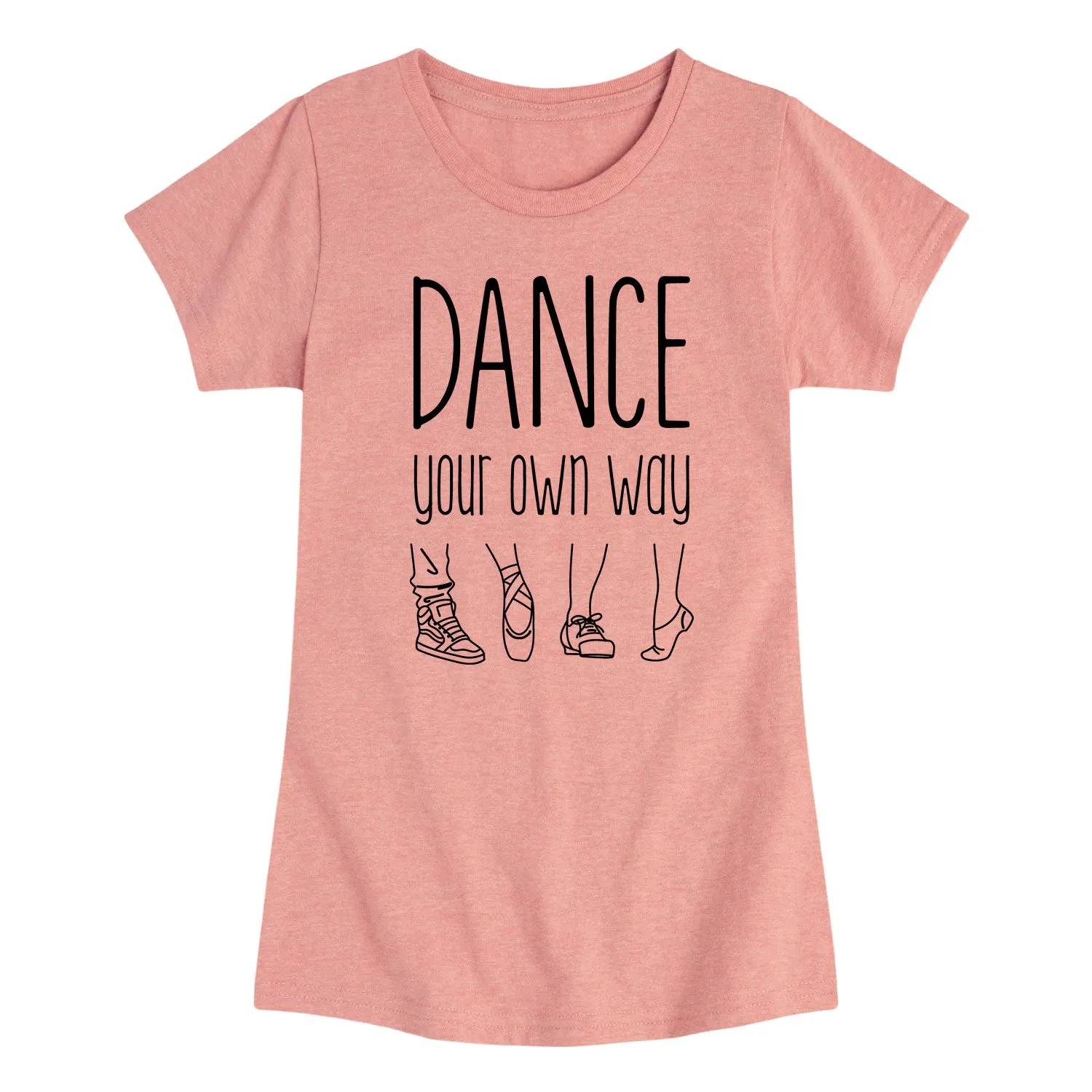 Instant Message - Dance Your Own Way - Youth Girls Short Sleeve T-shirt sold by Zulily