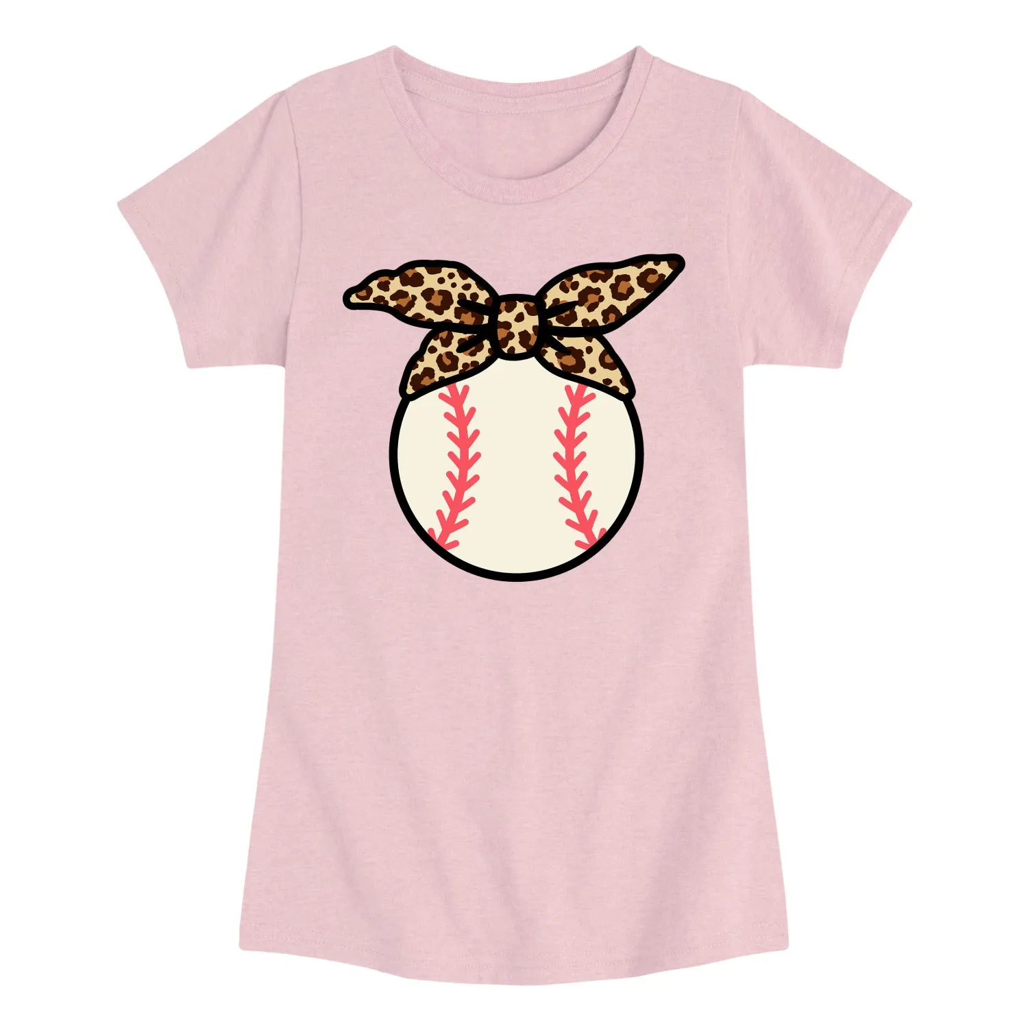 Instant Message - Baseball Leopard Bandana - Youth Girls Short Sleeve T-shirt sold by Zulily