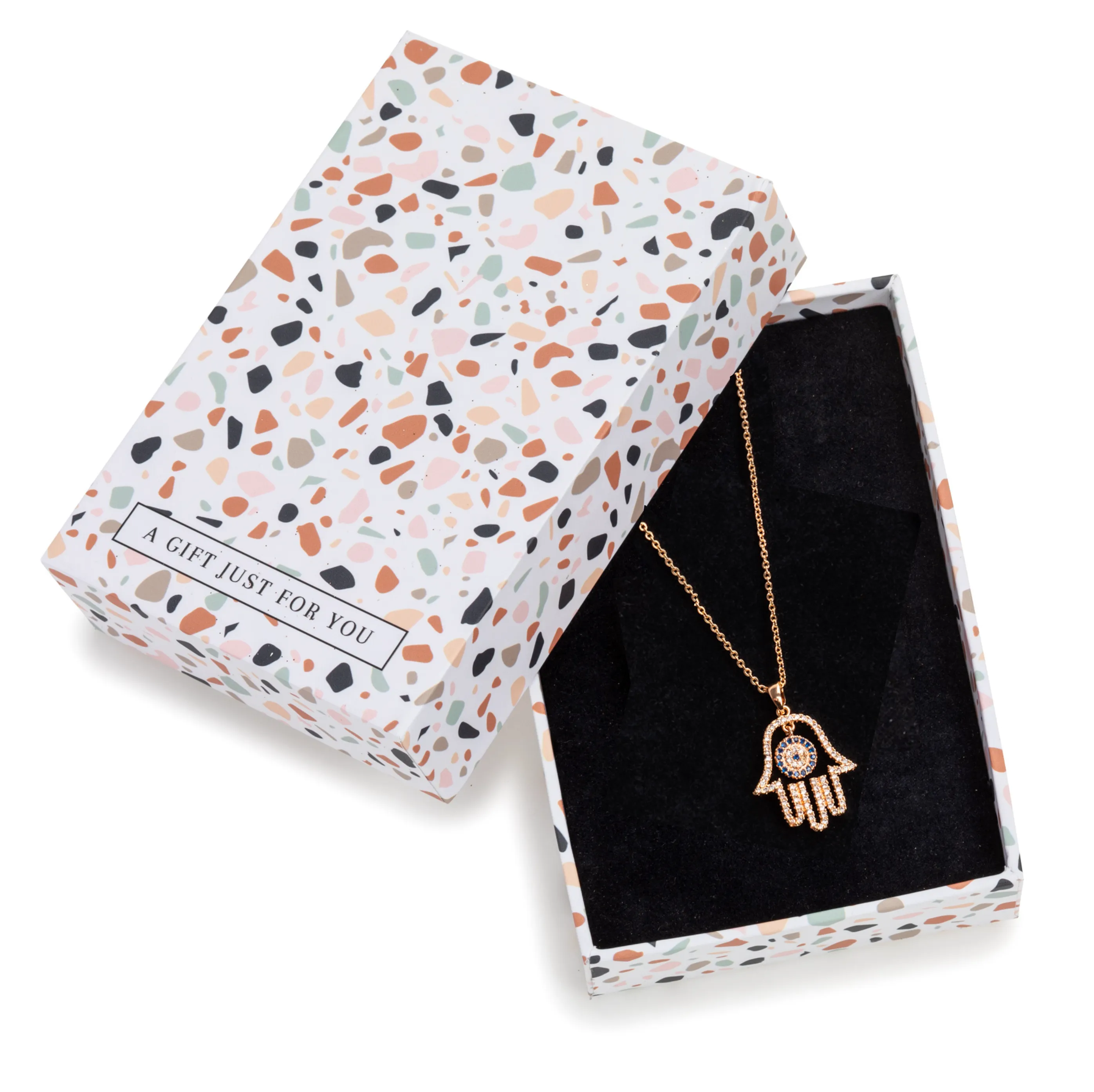 Don’t AsK Goldtone CZ Hamsa Pendant Necklace sold by Zulily