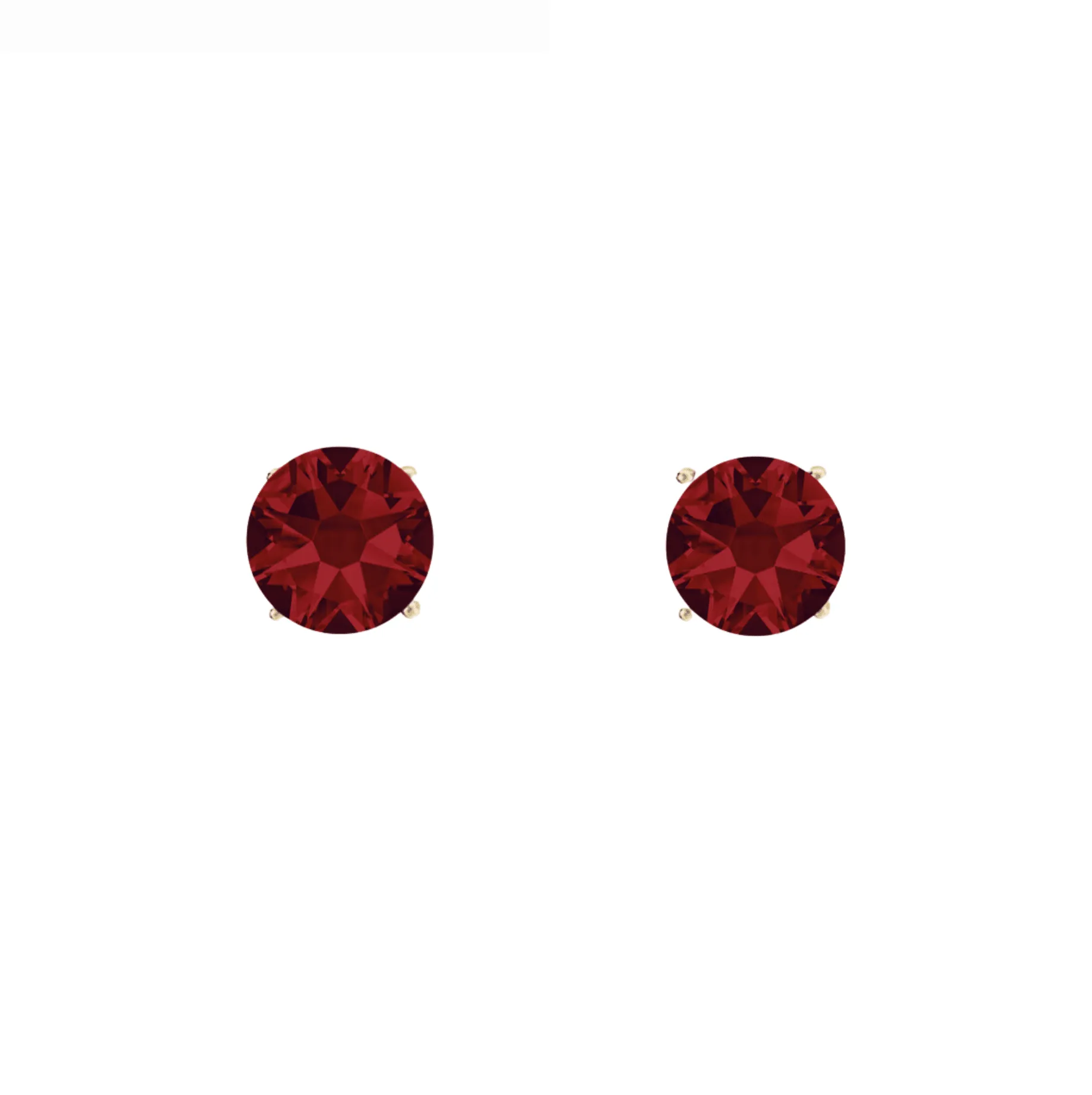 callura Timeless Goldtone Stainless Steel & Cubic Zirconia Birthstone Solitaire Stud Earrings – January Garnet sold by Zulily