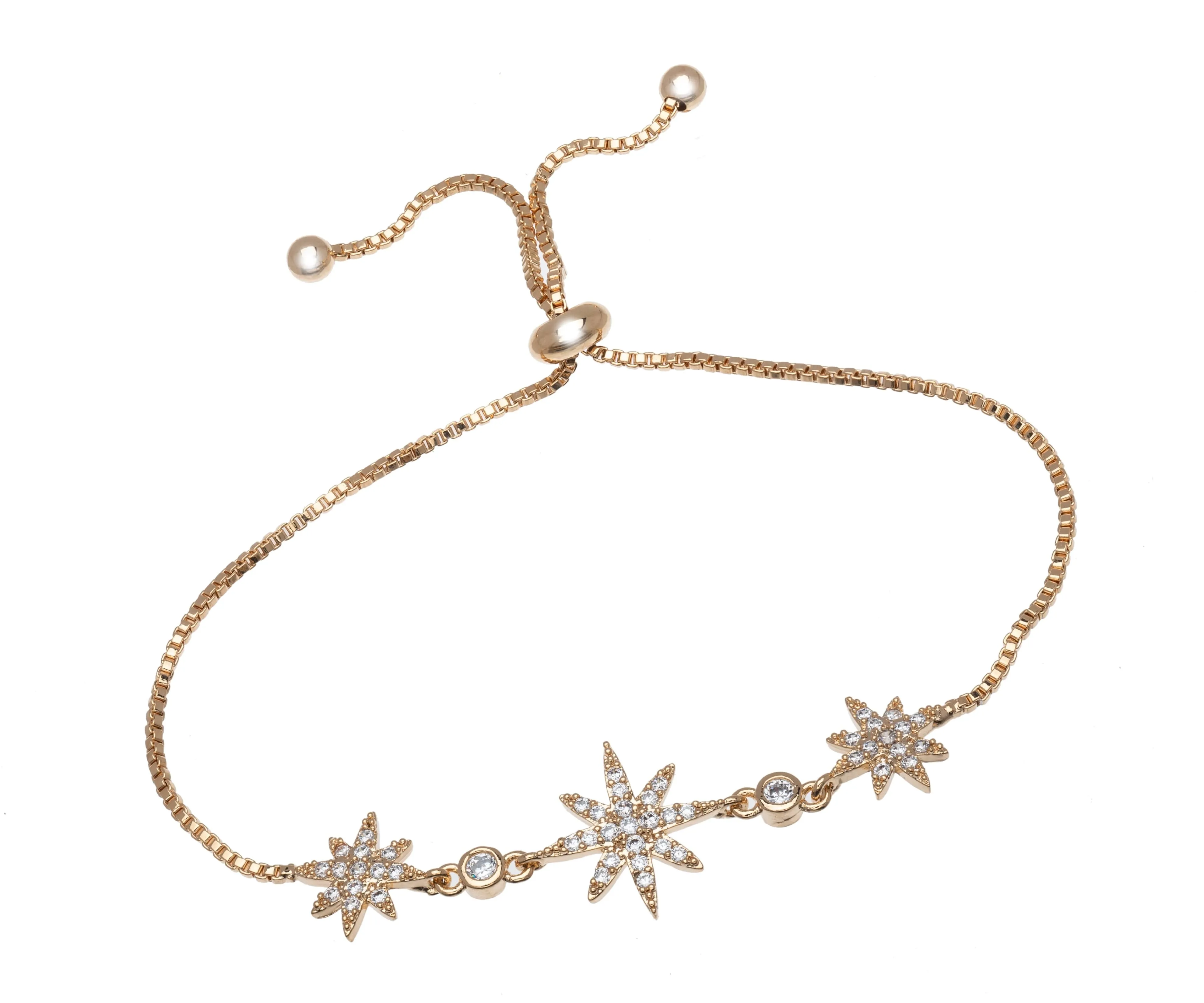 callura Goldtone Crystal North Star Adjustable Bracelet sold by Zulily