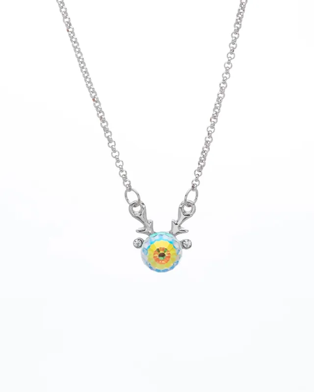 callura AB Swarovski Crystal Deer Pendant Necklace made by Zulily