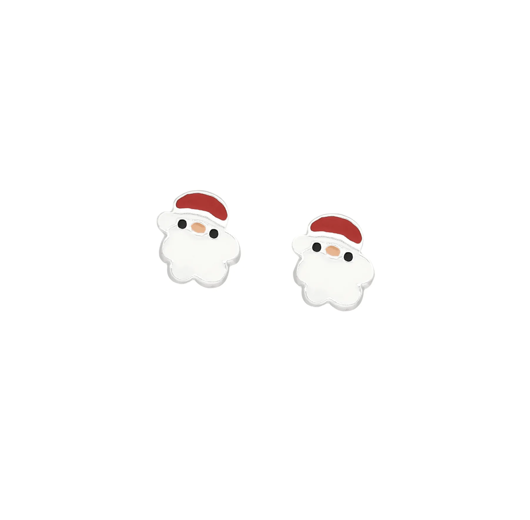 Ag Sterling Cute Santa Stud Earrings sold by Zulily