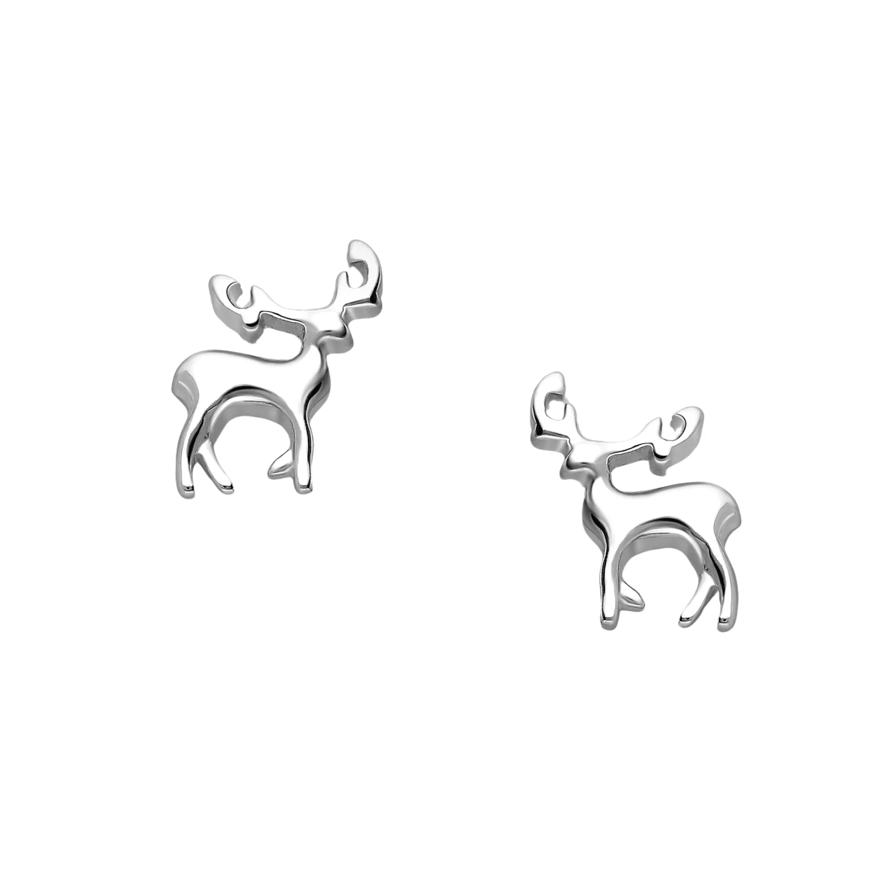Ag Sterling Elegant Deer Stud Earrings sold by Zulily