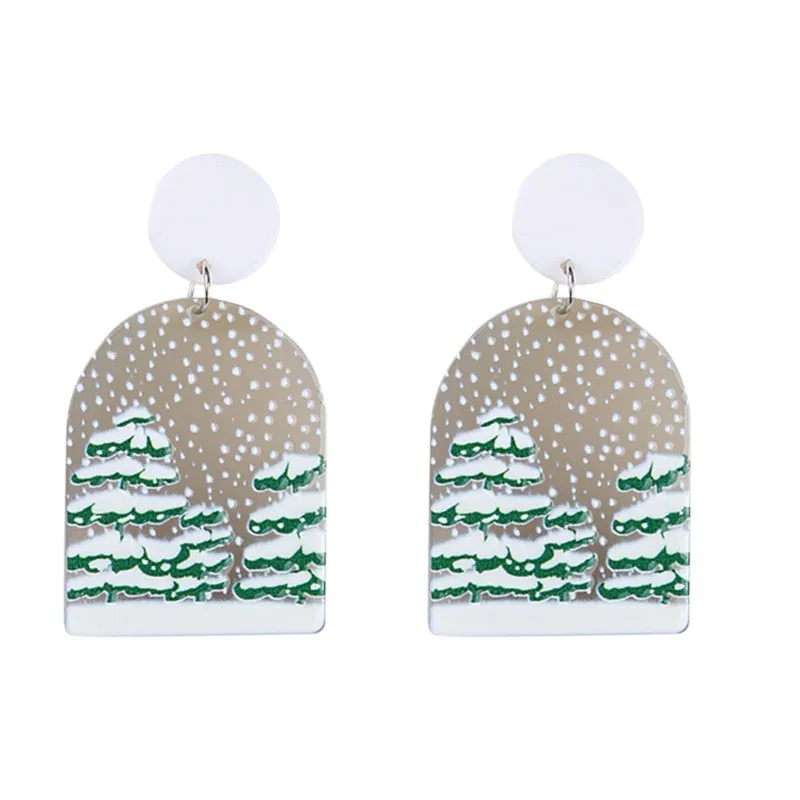 Don’t AsK Grey Snowy Trees Drop Earrings – Festive Holiday Jewellery for Women sold by Zulily
