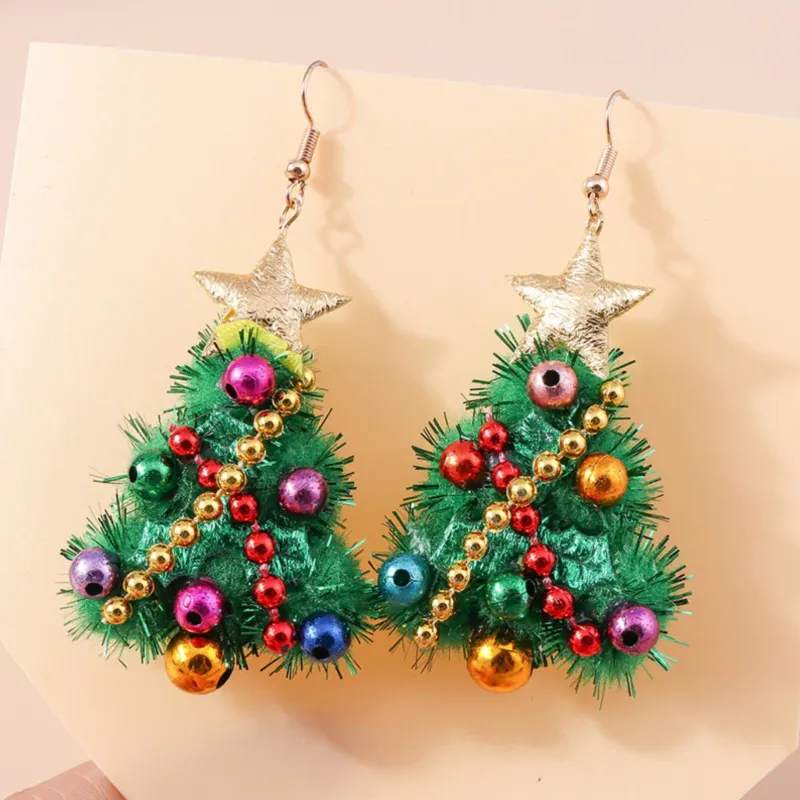Don’t AsK Decorated Christmas Tree Drop Earrings – Festive Holiday Jewellery for Women sold by Zulily