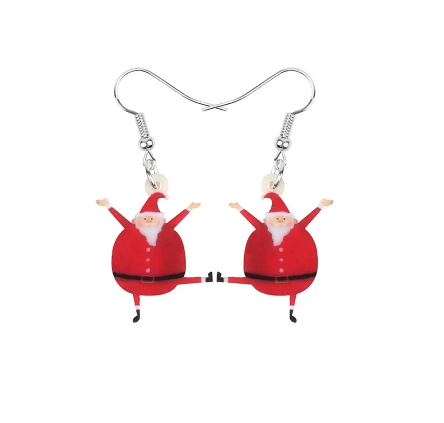 Don’t AsK Happy Santa Drop Earrings – Festive Holiday Jewellery for Women sold by Zulily
