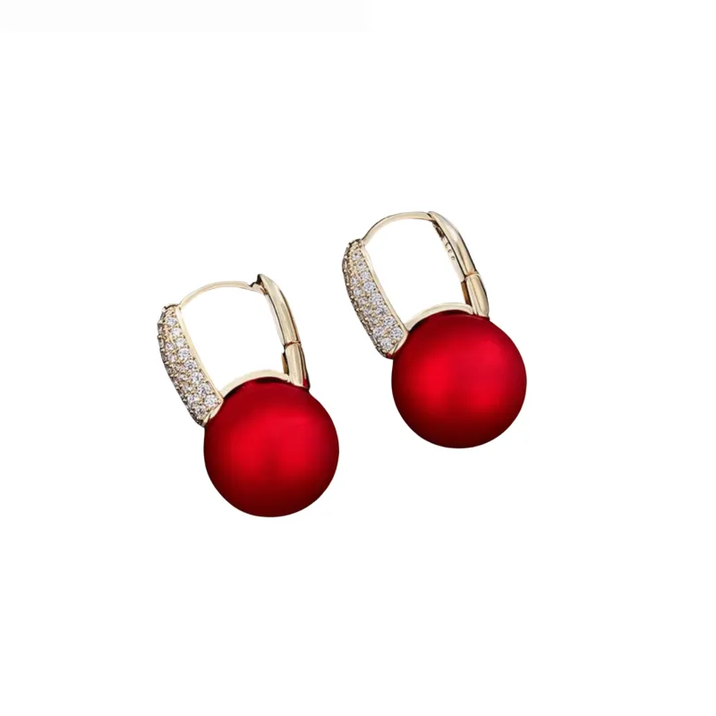 Don’t AsK Crystal Red Ball Drop Earrings – Festive Holiday Jewellery for Women sold by Zulily