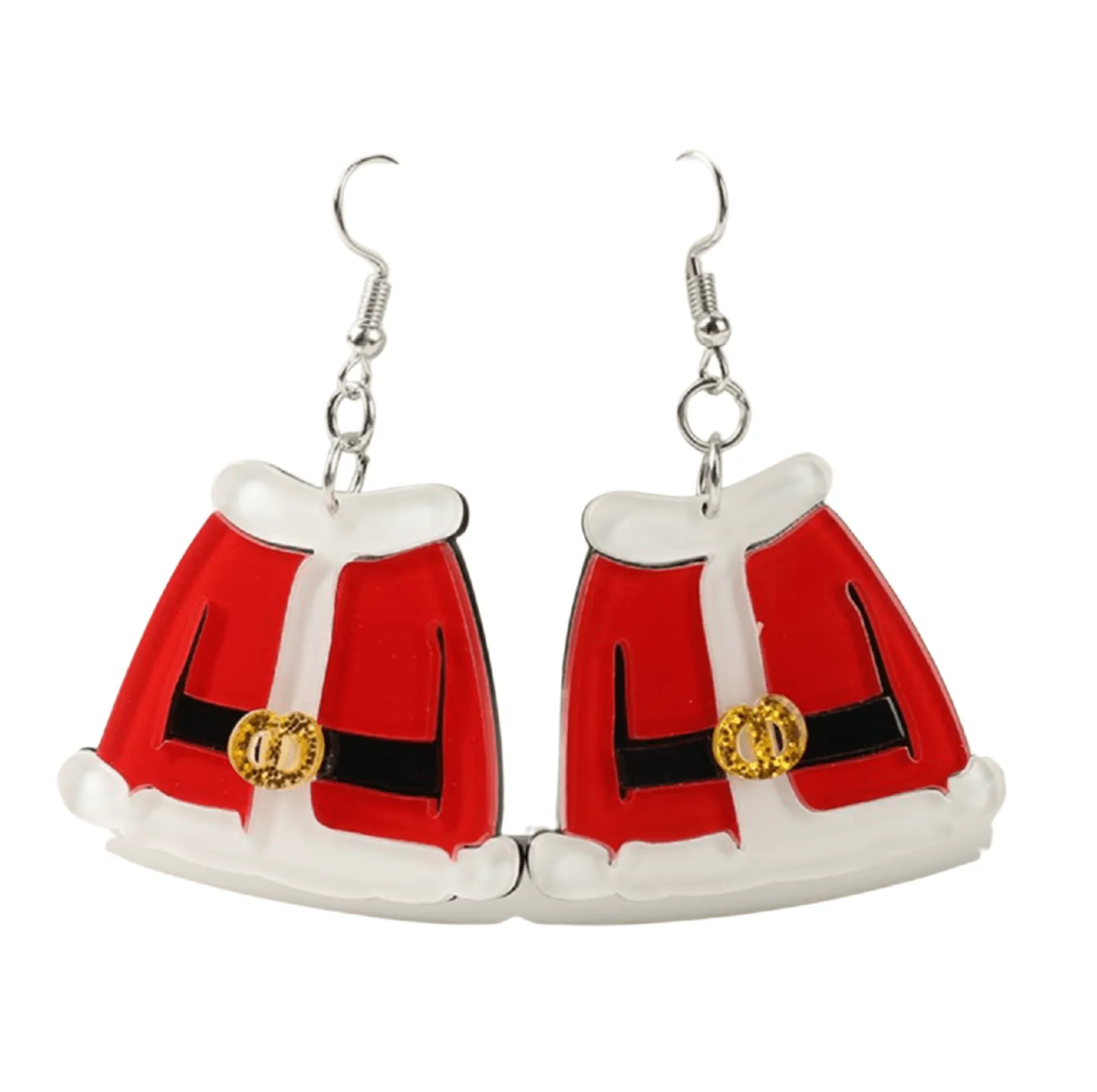 Don’t AsK Red Santa’s Jacket Drop Earrings – Festive Holiday Jewellery for Women sold by Zulily