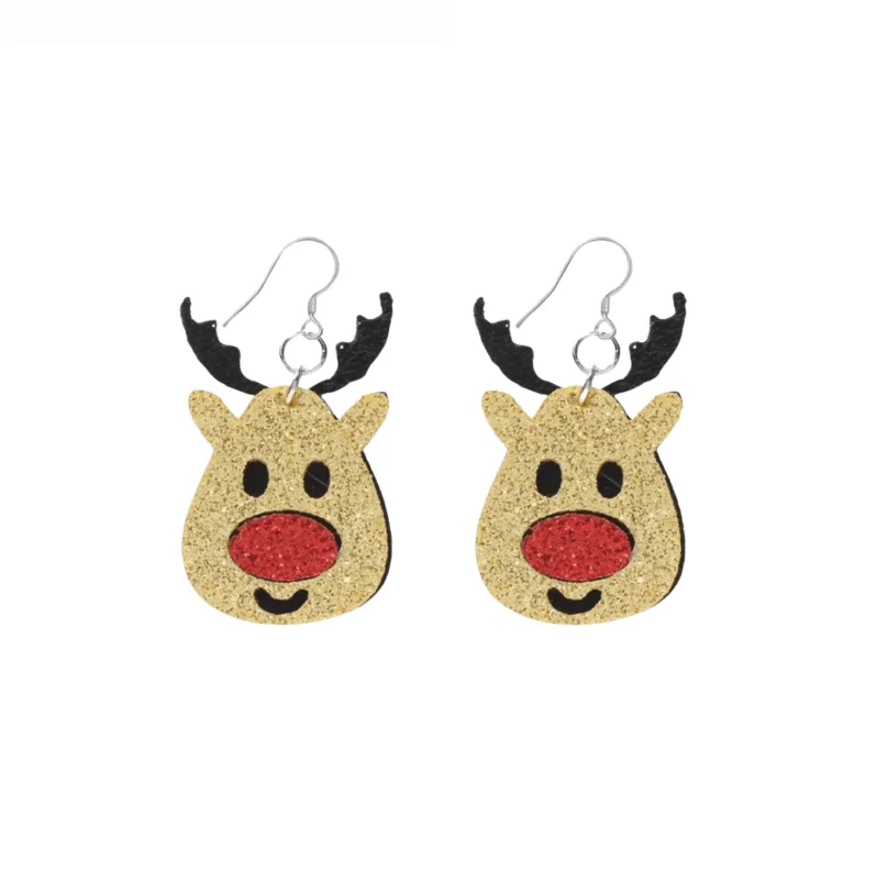 Don’t AsK Red Glittering Reindeer Drop Earrings – Festive Holiday Jewellery for Women sold by Zulily