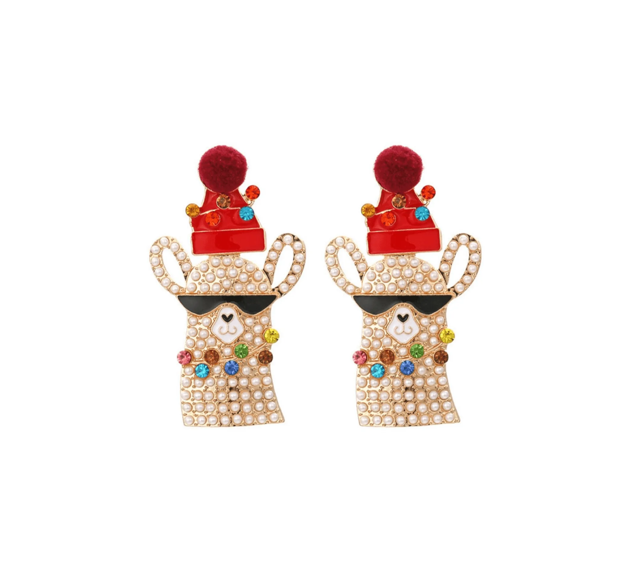 Don’t AsK Cool Llama Christmas Earrings – Festive Holiday Jewellery for Women sold by Zulily