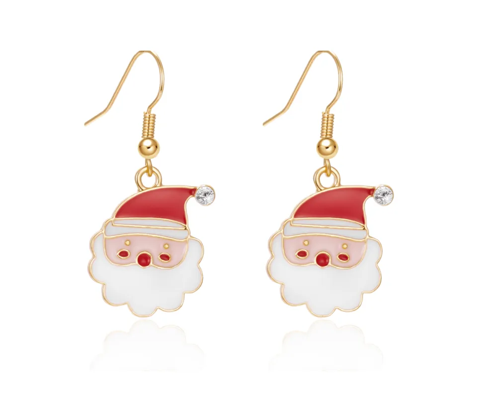 Don’t AsK Santa Clause Goldtone Drop Earrings – Festive Holiday Jewellery for Women sold by Zulily