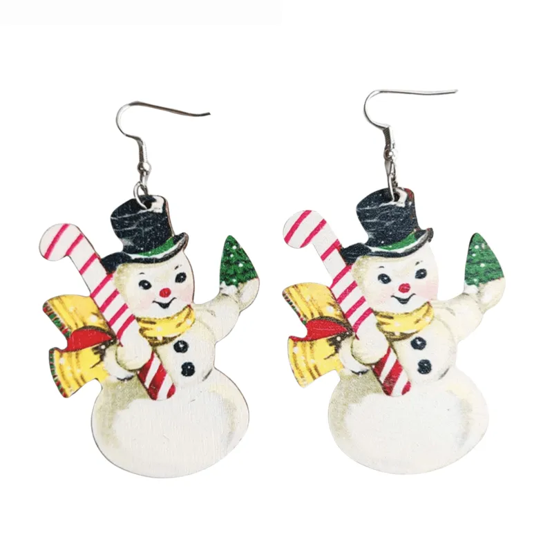 Don’t AsK White Snowman with Candy Cane Drop Earrings – Festive Holiday Jewellery for Women sold by Zulily