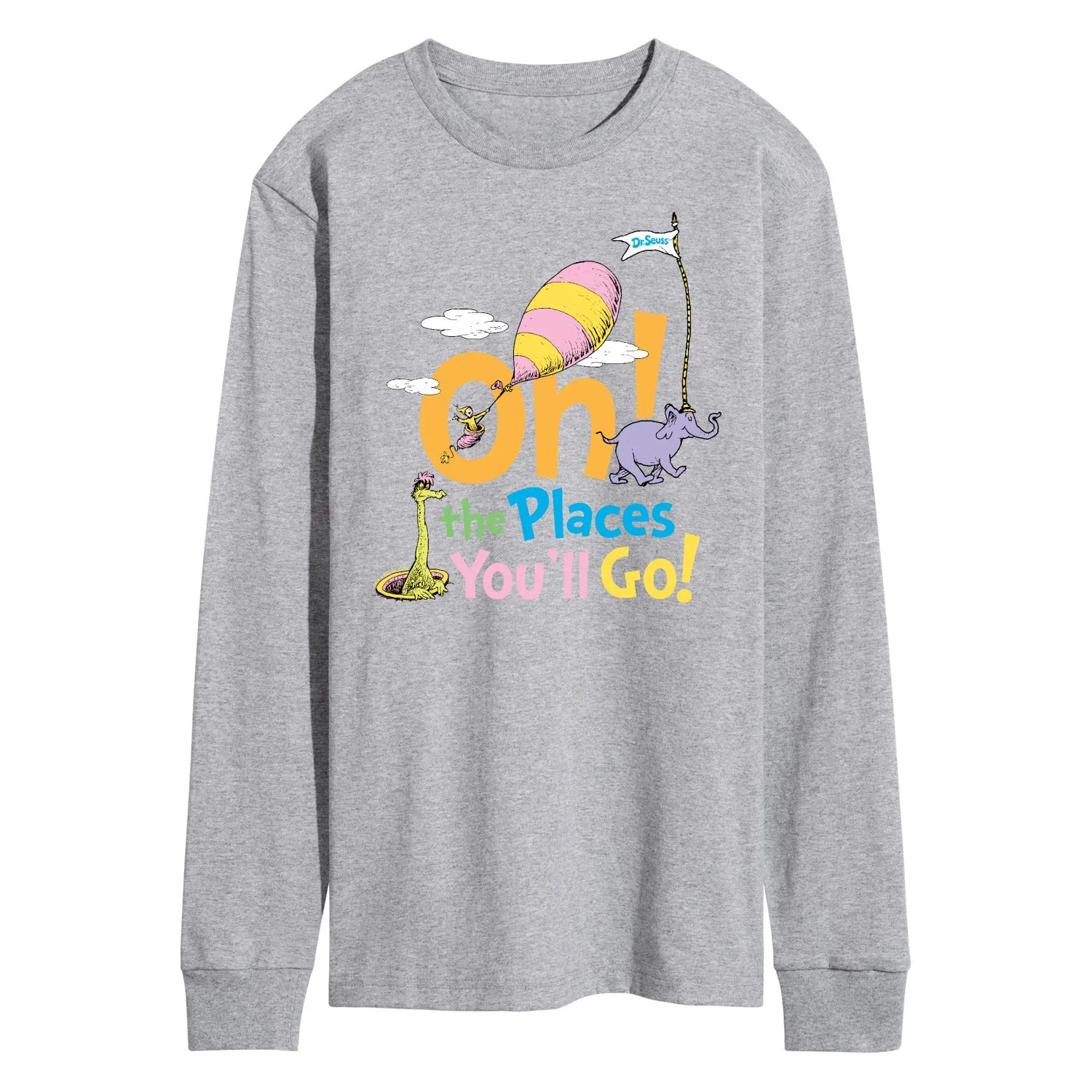 Dr. Seuss - Oh! The Places You'll Go - Men's Long Sleeve T-Shirt sold by Zulily