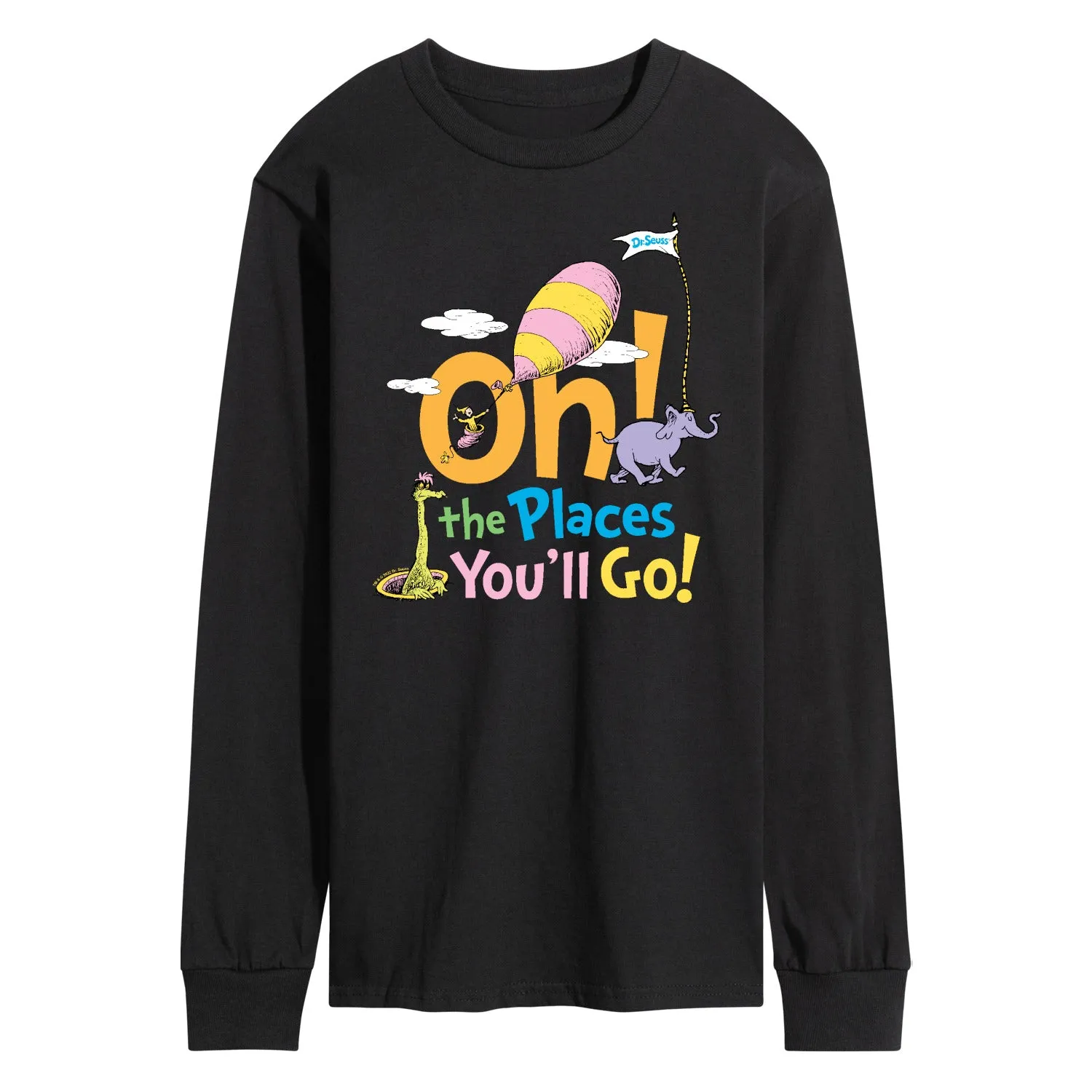 Dr. Seuss - Oh! The Places You'll Go - Men's Long Sleeve T-Shirt sold by Zulily product image thumbnail 2
