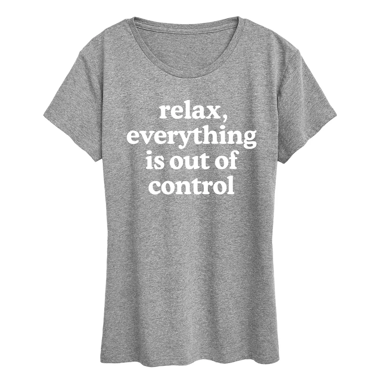 Instant Message - Relax Out Of Control - Mother's Day Gift - Women's Short Sleeve Graphic T-Shirt sold by Zulily product image thumbnail 4