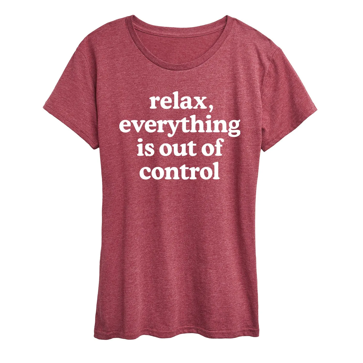 Instant Message - Relax Out Of Control - Mother's Day Gift - Women's Short Sleeve Graphic T-Shirt sold by Zulily product image thumbnail 5