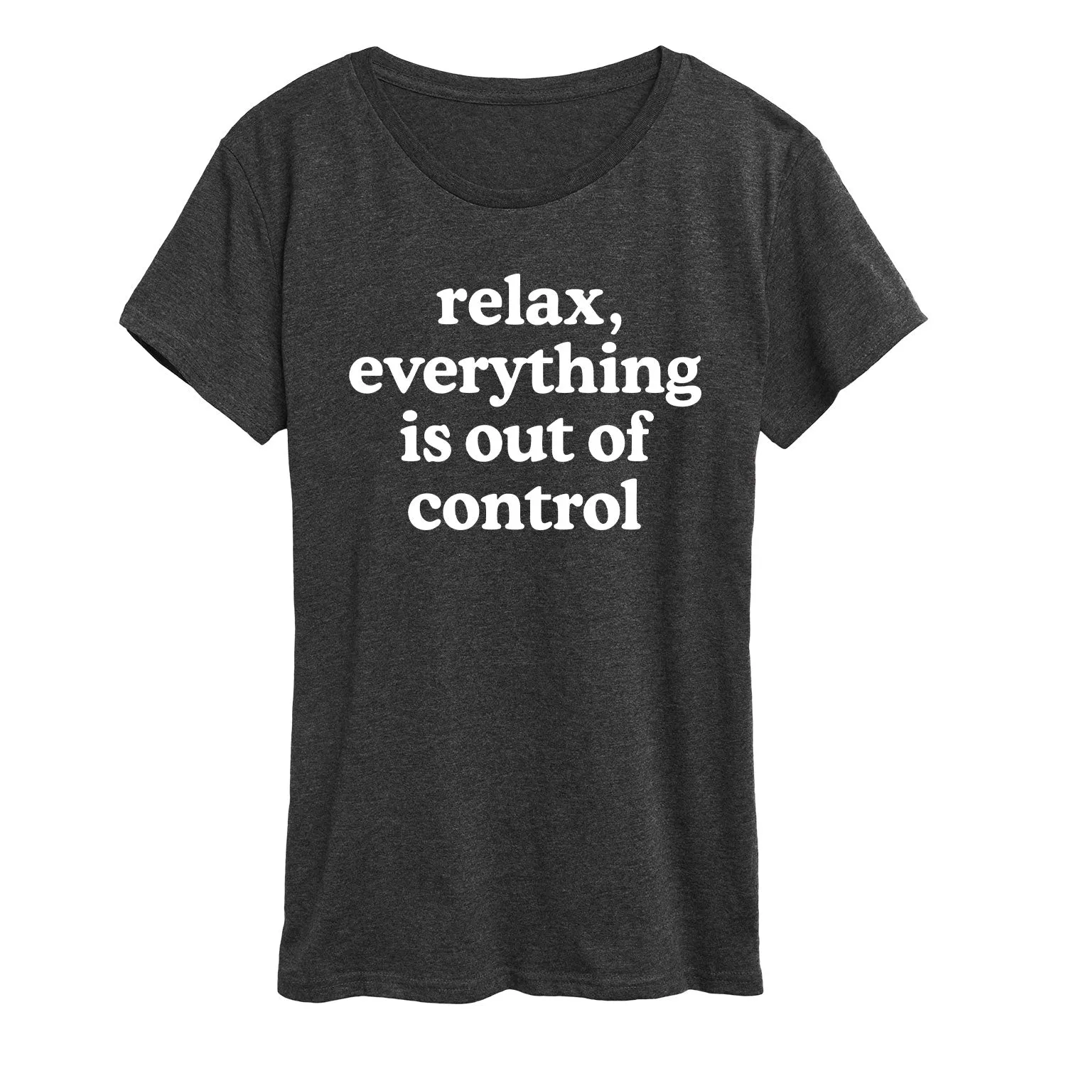 Instant Message - Relax Out Of Control - Mother's Day Gift - Women's Short Sleeve Graphic T-Shirt sold by Zulily product image thumbnail 2
