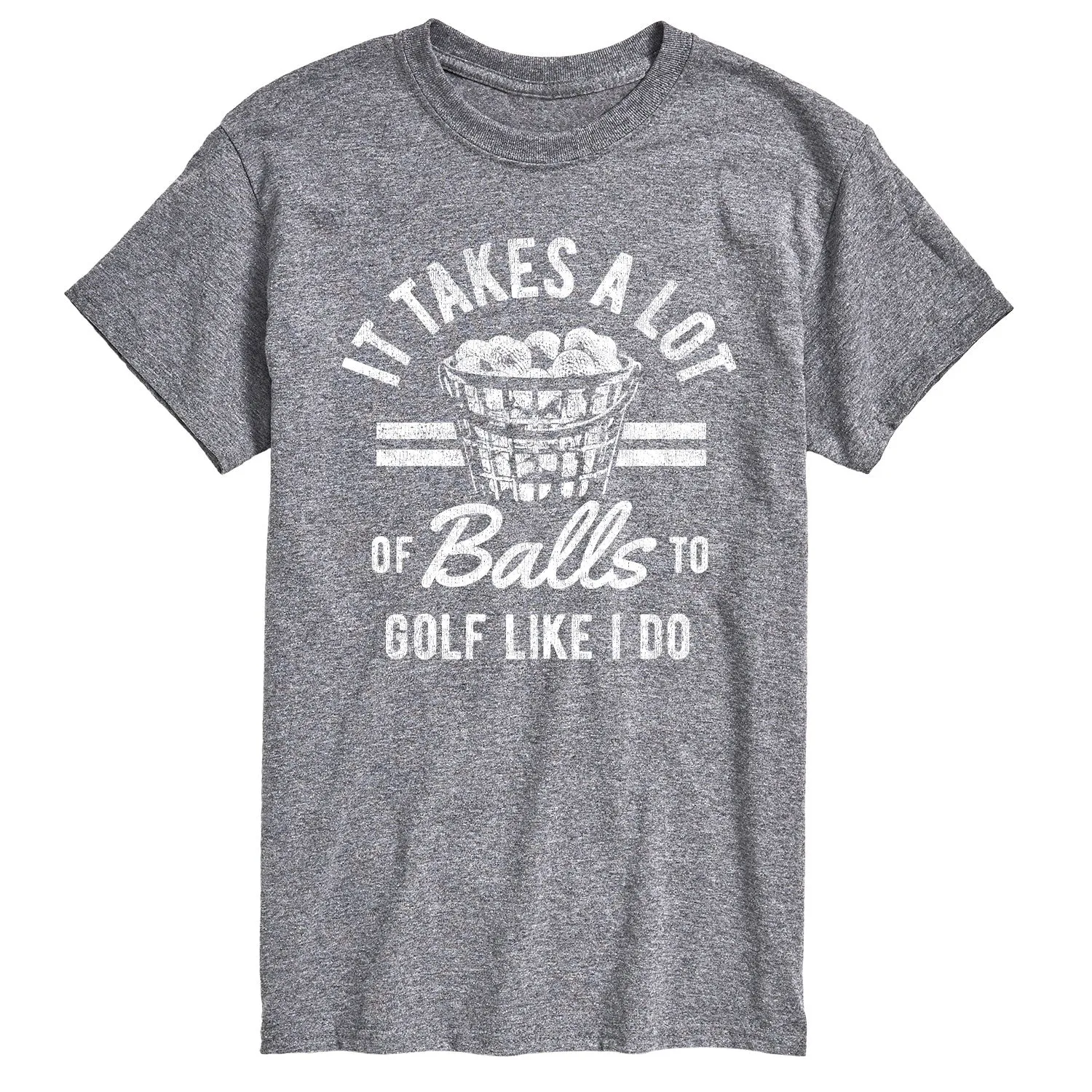 Instant Message - It Takes A Lot Of Balls - Men's Short Sleeve Graphic T-Shirt sold by Zulily