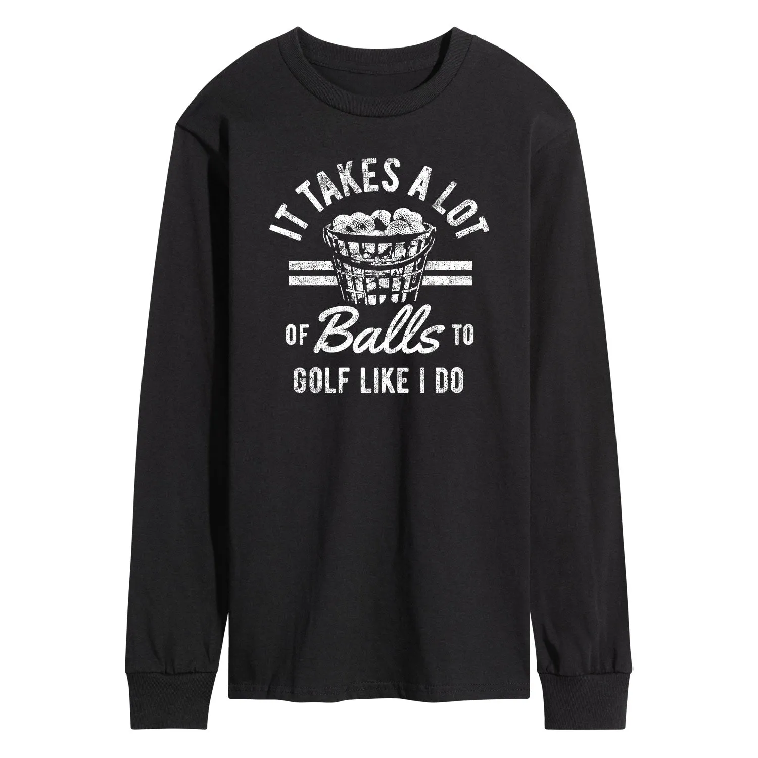 Instant Message - It Takes A Lot Of Balls - Men's Long Sleeve T-Shirt sold by Zulily