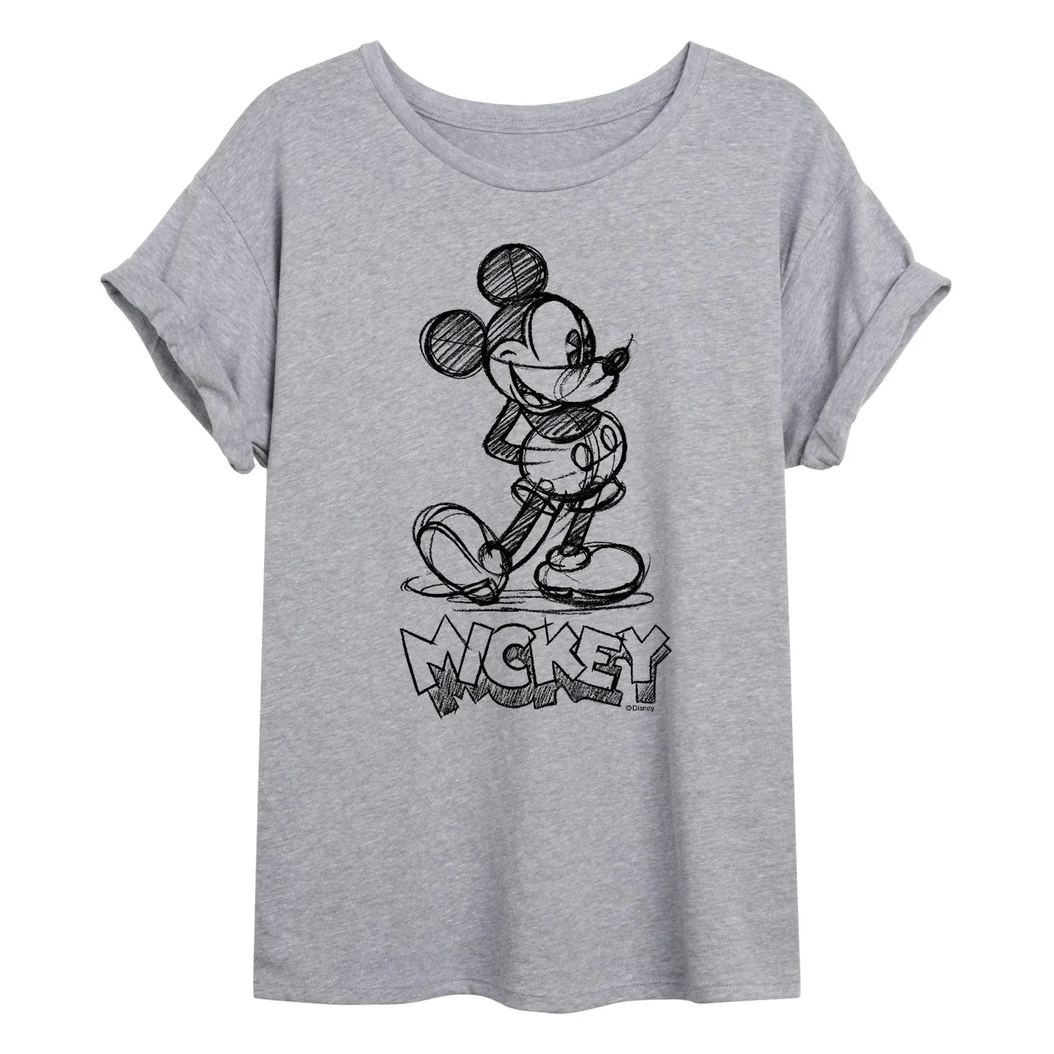 Mickey & Friends - Mickey Sketch - Women's Oversized T-Shirt sold by Zulily