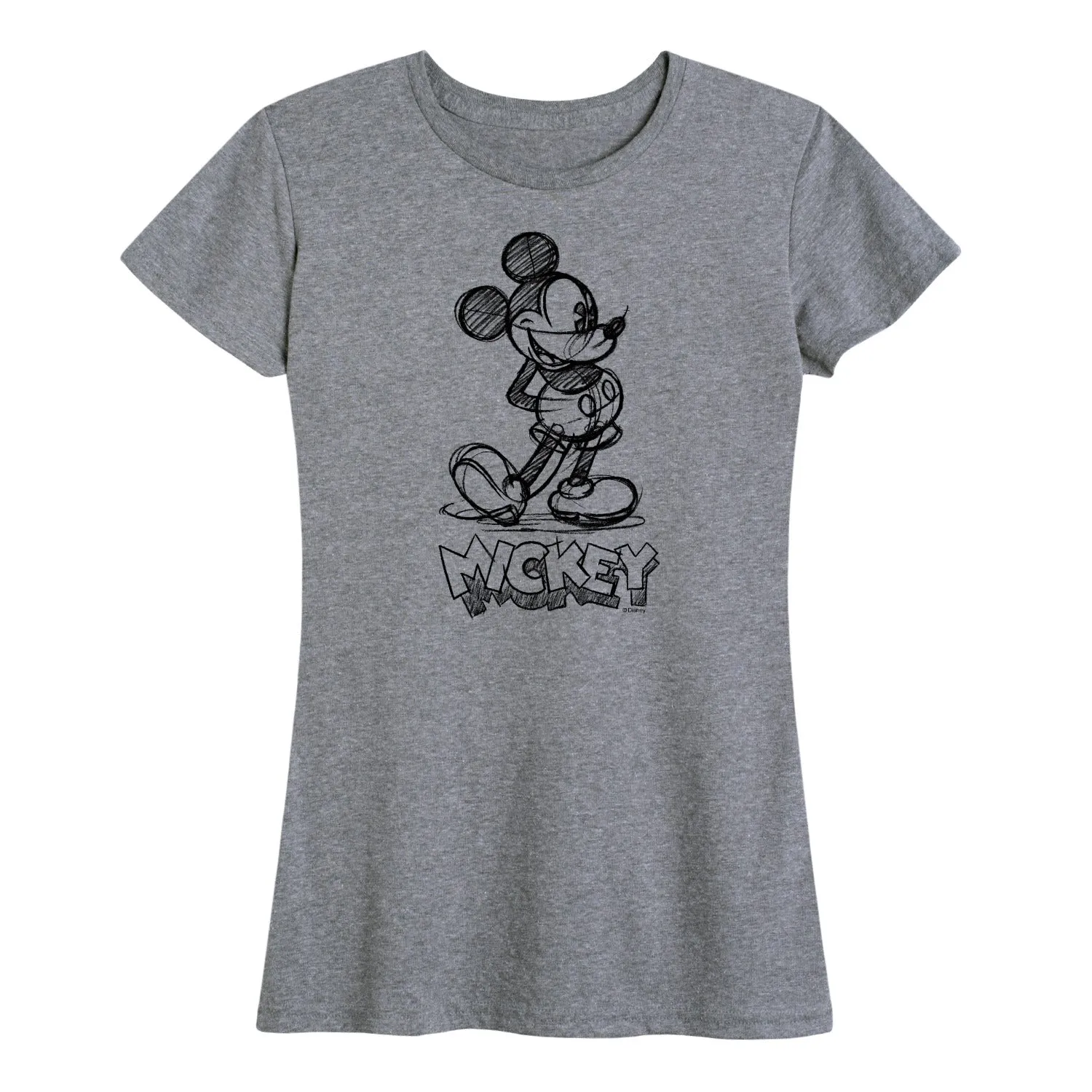 Mickey & Friends - Mickey Sketch - Women's Short Sleeve Graphic T-Shirt sold by Zulily product image thumbnail 2