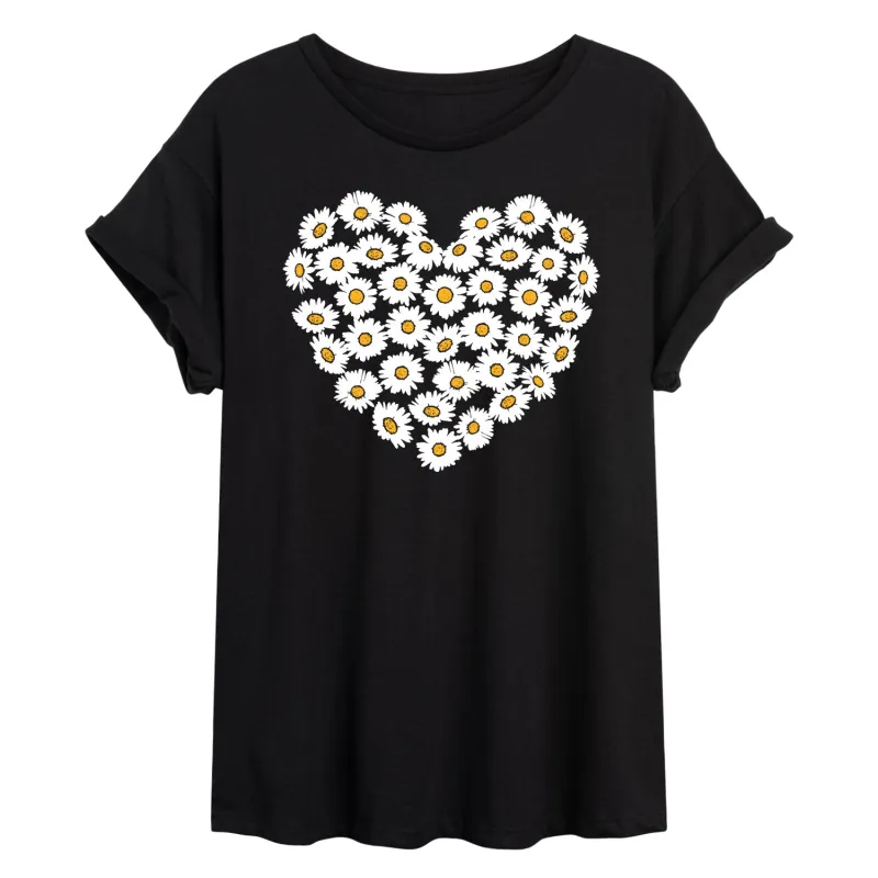 Instant Message - Daisy Heart - Women's Graphic T-shirt sold by Zulily