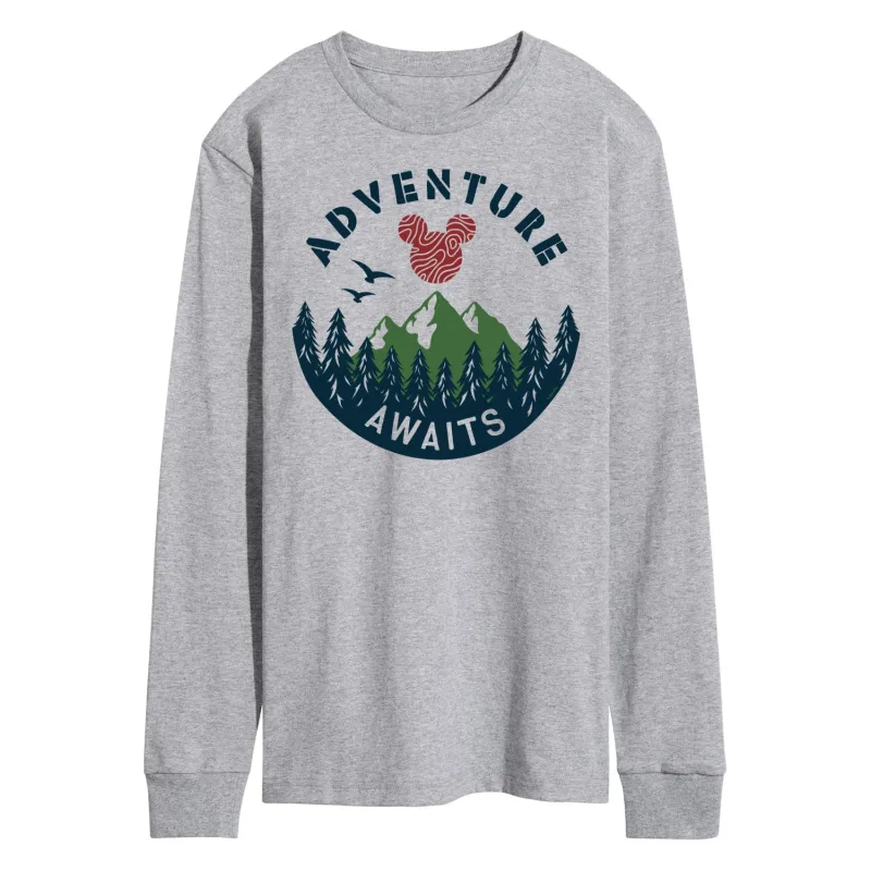 Mickey & Friends - Adventure Awaits - Men's Long Sleeve T-Shirt made by Disney
