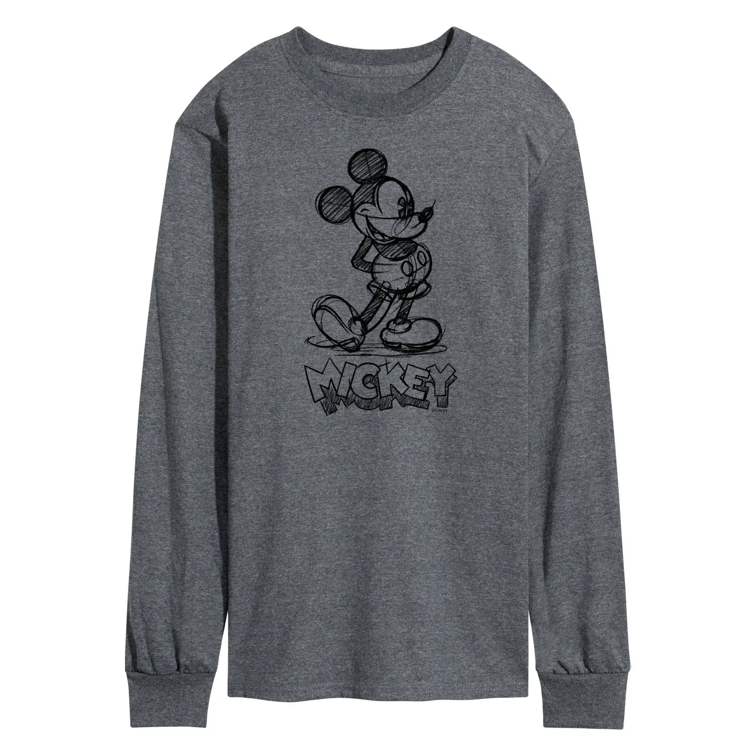 Mickey & Friends - Mickey Sketch - Men's Long Sleeve T-Shirt sold by Zulily product image thumbnail 2