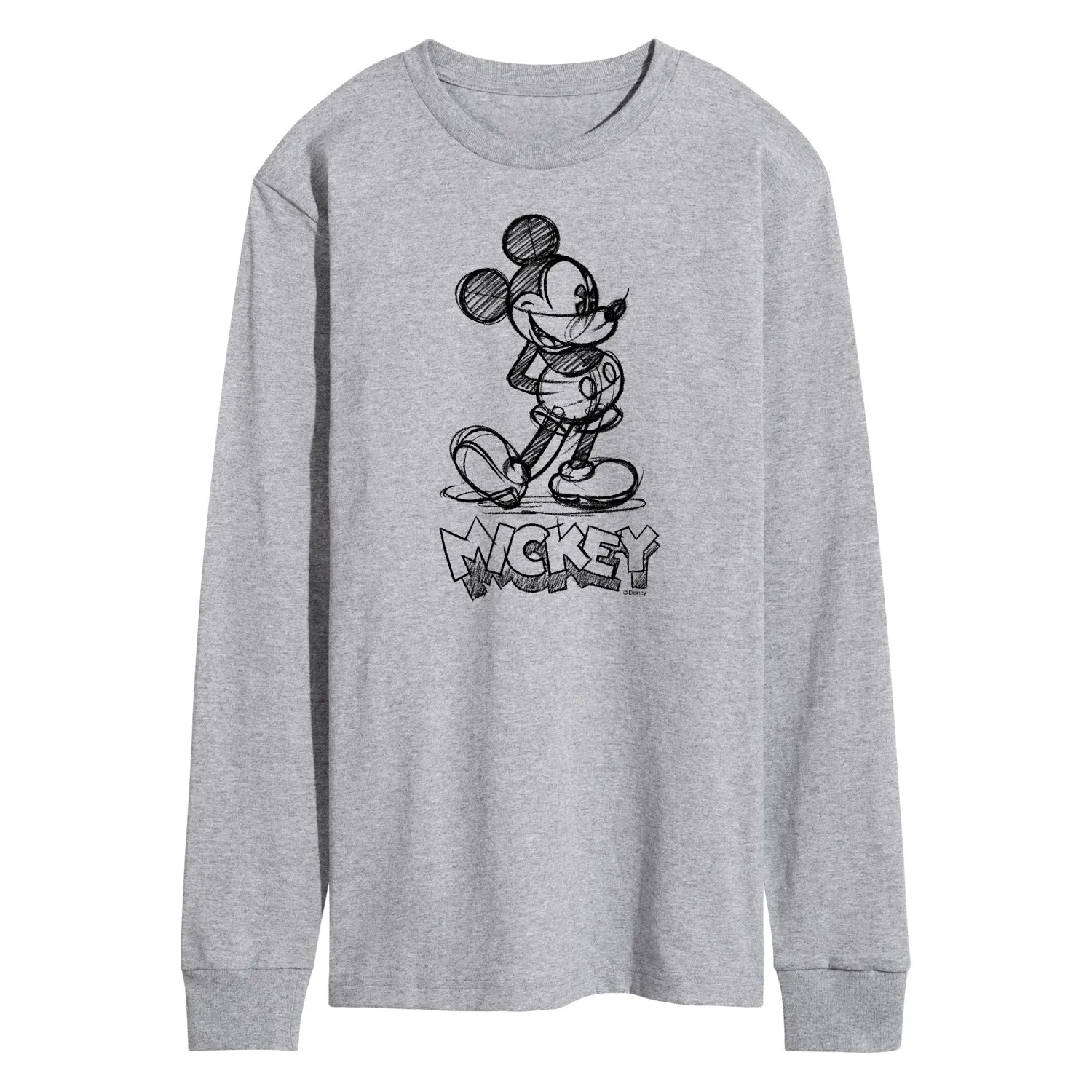 Mickey & Friends - Mickey Sketch - Men's Long Sleeve T-Shirt sold by Zulily