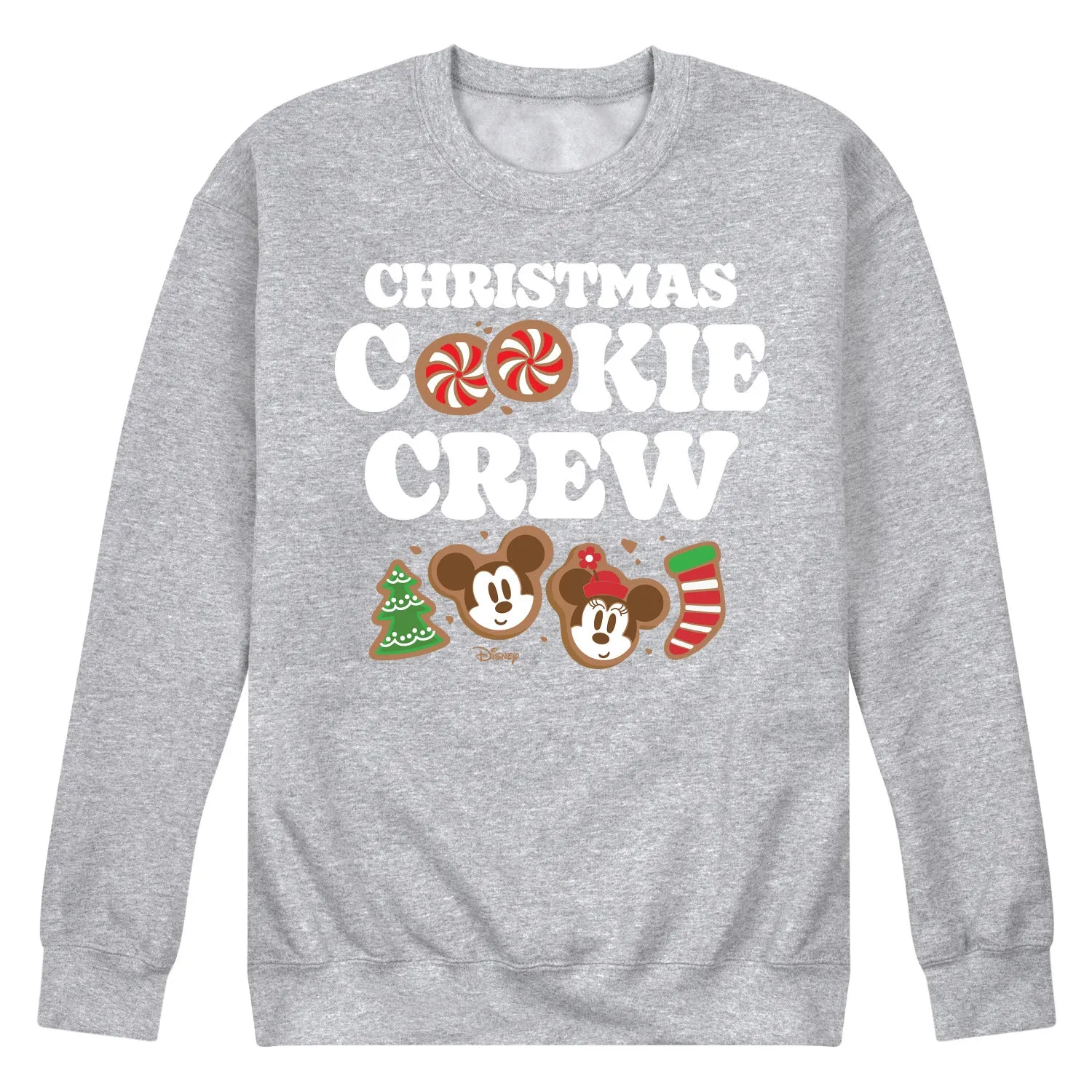 Disney - Christmas Cookie Crew Mickey And Minnie - Men's Crew Fleece Sweatshirt Sweatshirt sold by Zulily