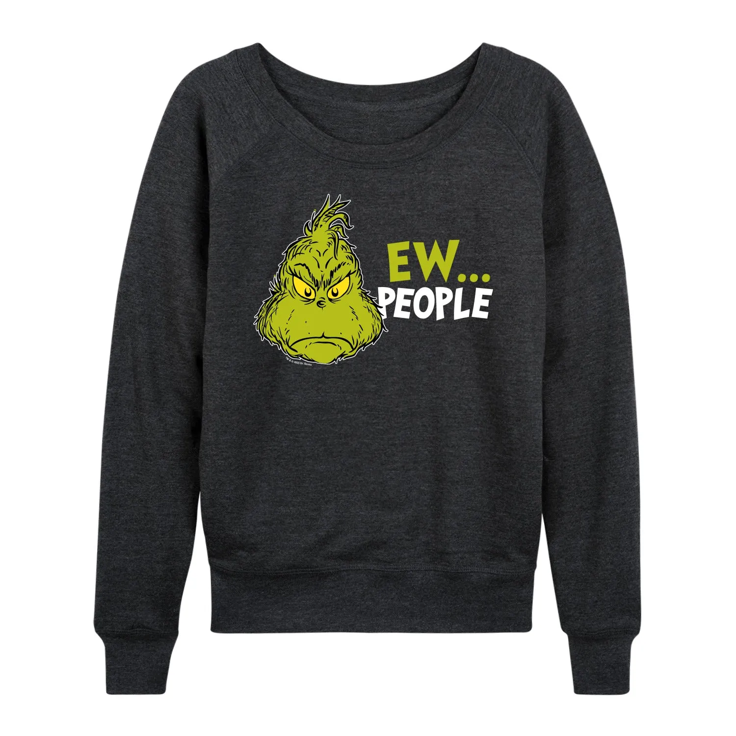 Dr. Seuss - Grinch Ew People - Women's Lightweight French Terry Long Sleeve Shirt sold by Zulily product image thumbnail 2