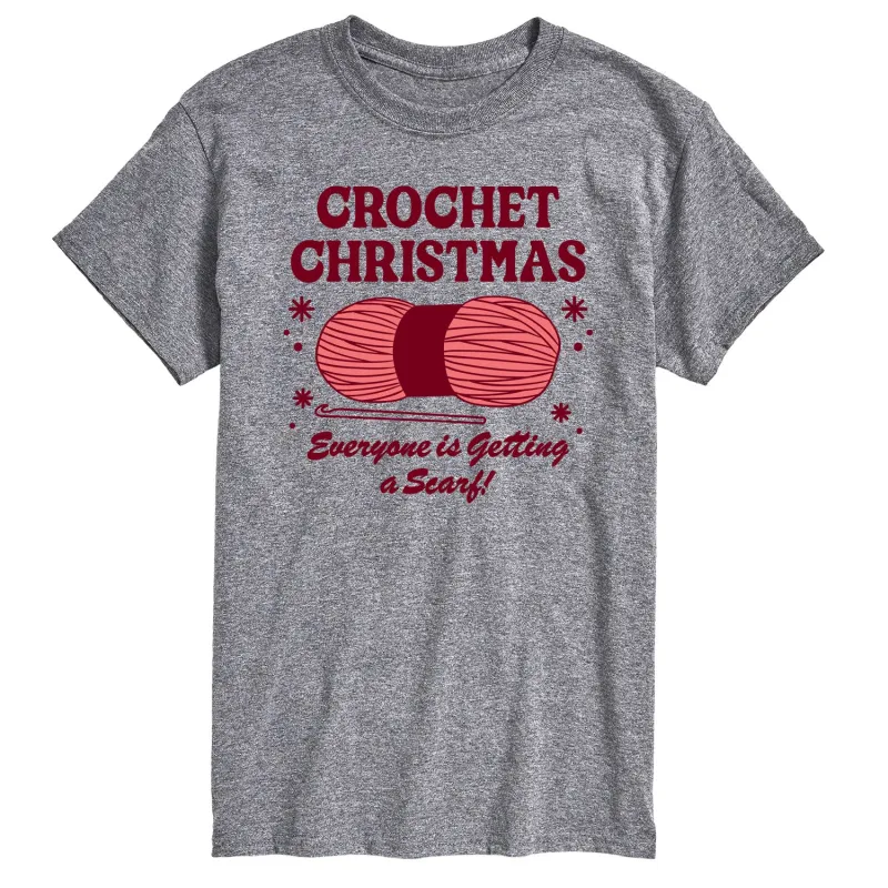 Instant Message - Crochet Christmas - Men's Short Sleeve Graphic T-shirt sold by Zulily