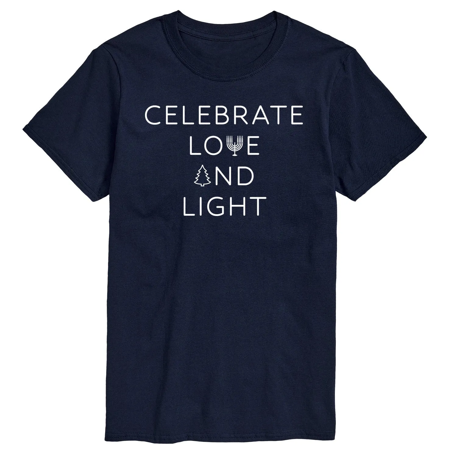 Instant Message - Celebrate Love And Light - Men's Short Sleeve Graphic T-shirt sold by Zulily product image thumbnail 4