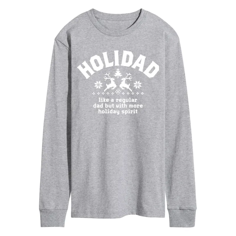 Instant Message - Holidad - Men's Long Sleeve Graphic T-Shirt sold by Zulily