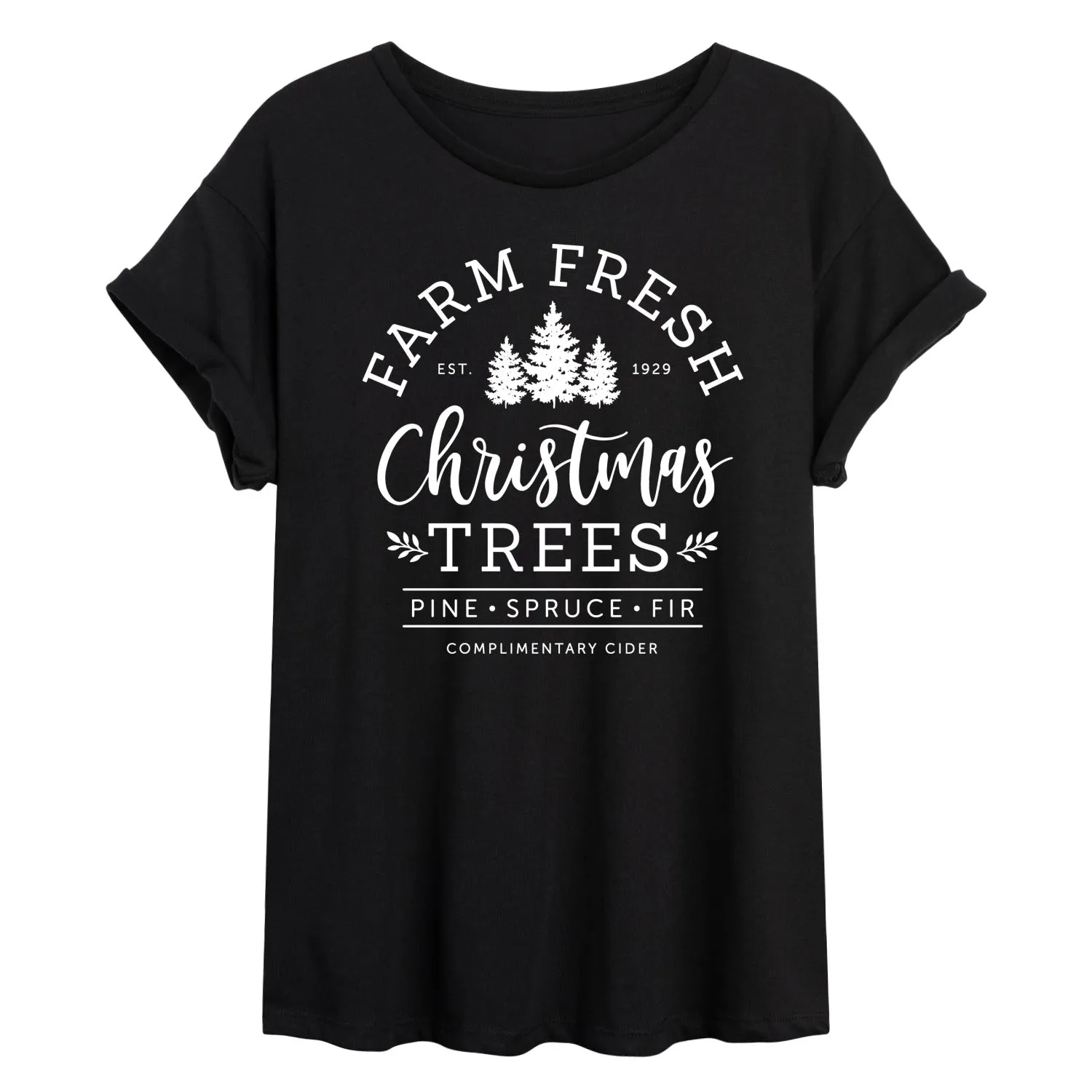 Instant Message - Farm Fresh Christmas Trees - Womens Graphic T-shirt sold by Zulily