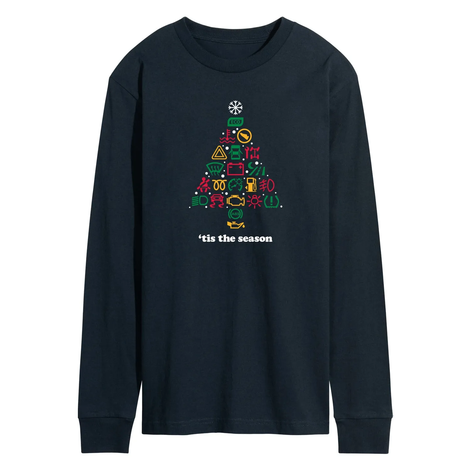 Instant Message - Car Dashboard Christmas Tree - Men's Long Sleeve Graphic T-shirt sold by Zulily product image thumbnail 2