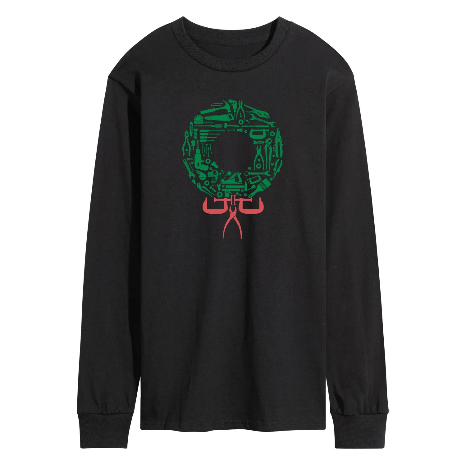 Instant Message - Tool Wreath - Men's Long Sleeve Graphic T-shirt sold by Zulily