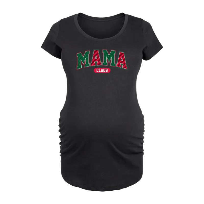 Instant Message - Mama Claus Varsity - Maternity Scoop Neck Tee made by Zulily