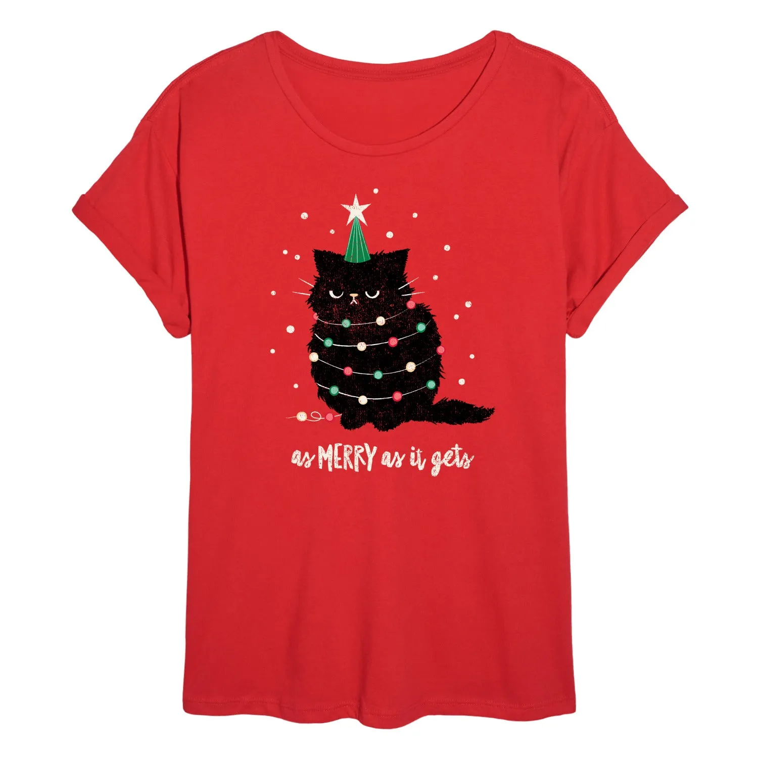 Instant Message - As Merry As It Gets - Womens Graphic T-shirt sold by Zulily product image thumbnail 2