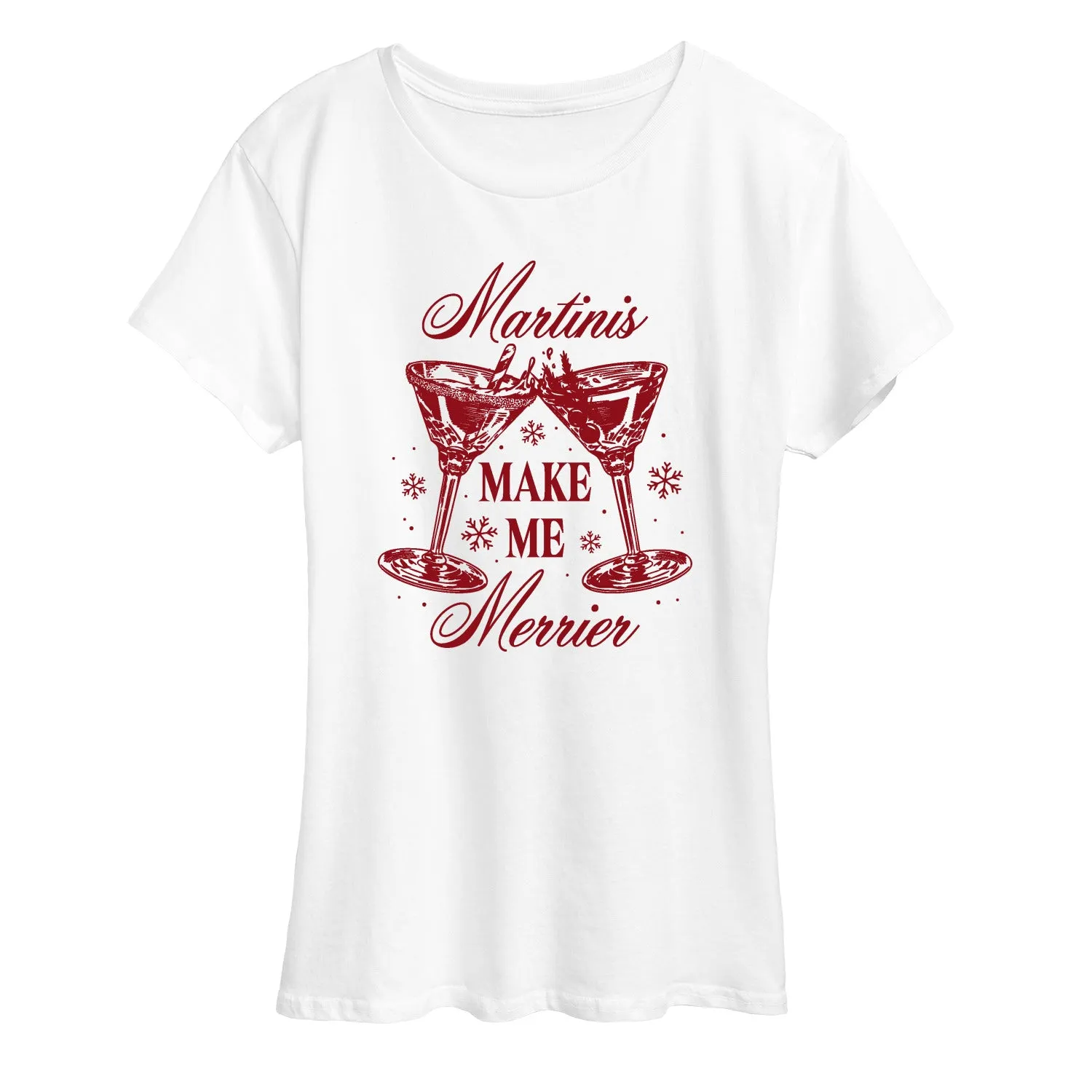 Instant Message - Martinis Merrier - Women's Short Sleeve Graphic T-Shirt sold by Zulily product image thumbnail 2