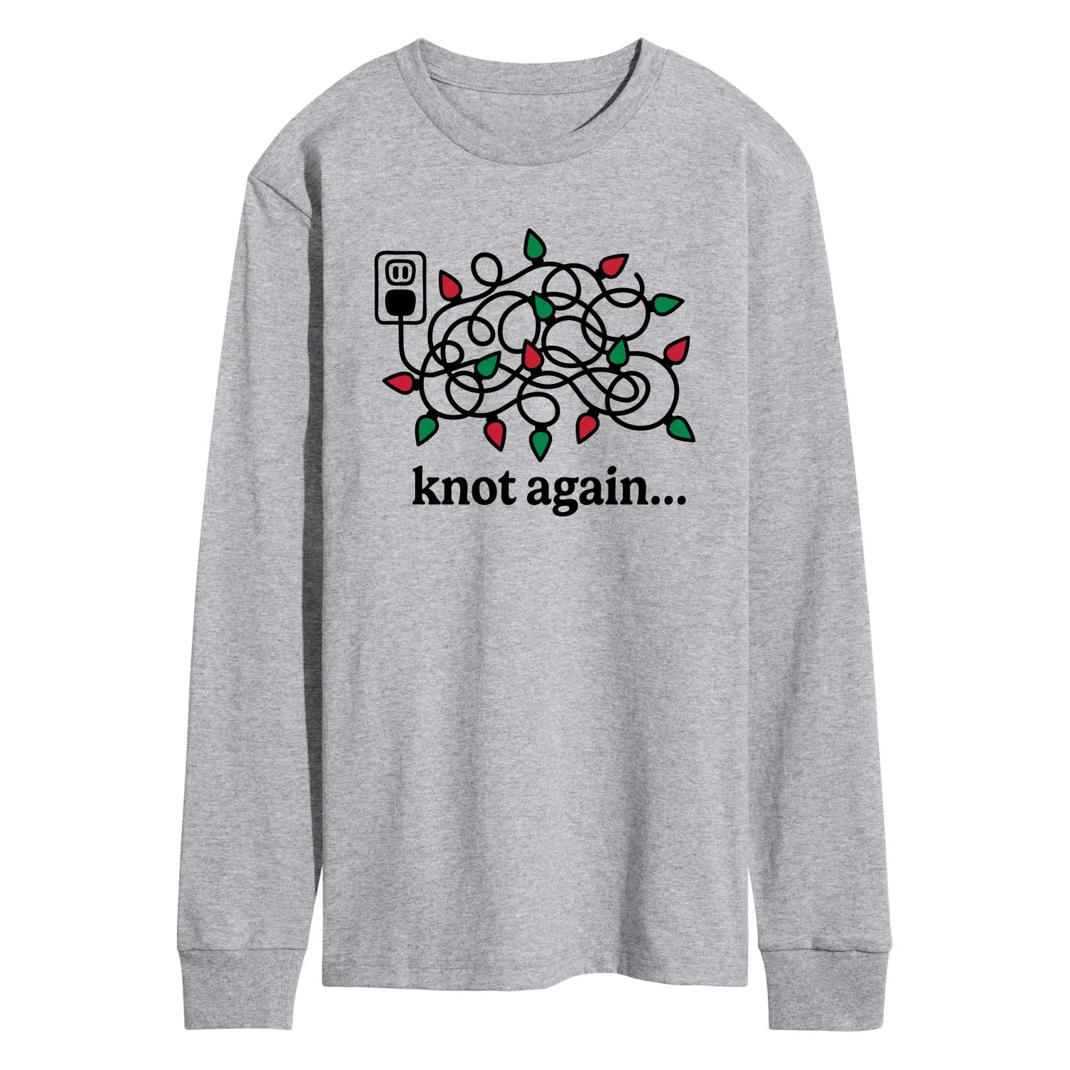 Instant Message - Knot Again Lights - Men's Long Sleeve Graphic T-Shirt sold by Zulily