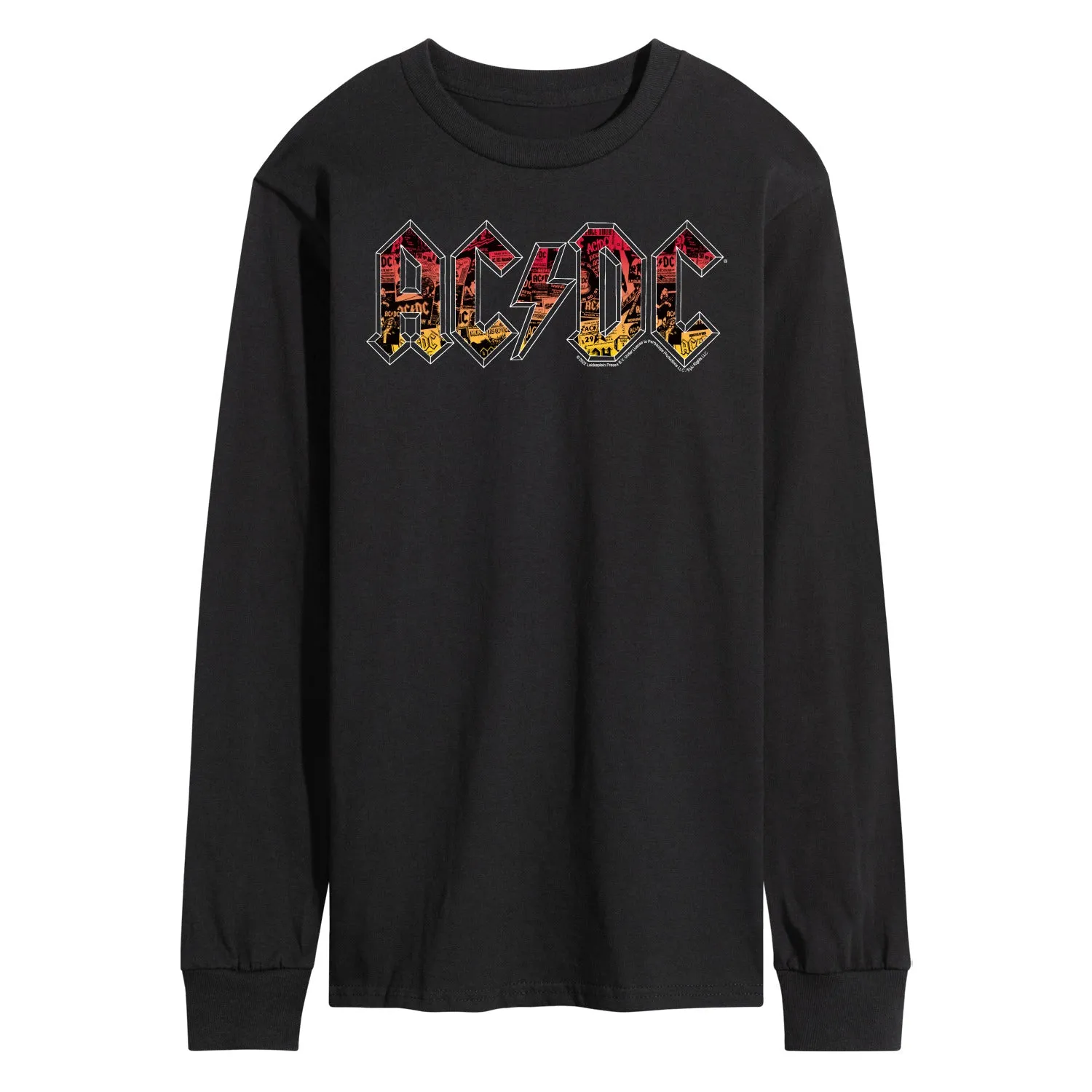 ACDC - Poster Texture - Men's Long Sleeve T-Shirt sold by Zulily
