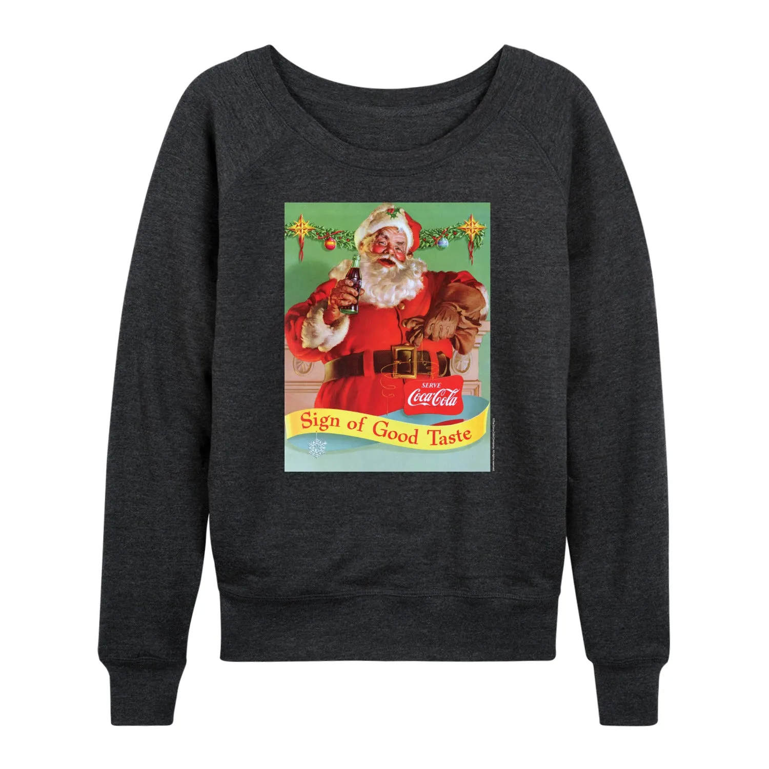 Coca-Cola - Sign Of Good Taste - Women's French Terry Long Sleeve Pullover sold by Zulily product image thumbnail 4