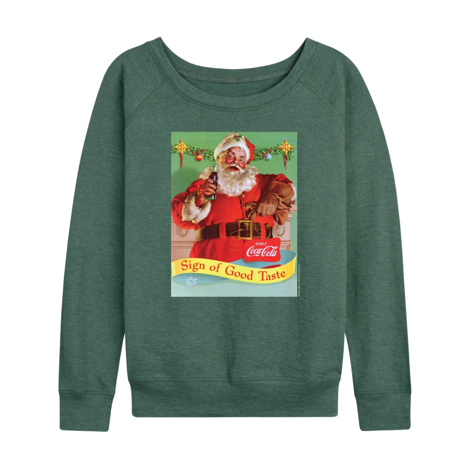 Coca-Cola - Sign Of Good Taste - Women's French Terry Long Sleeve Pullover sold by Zulily product image thumbnail 5
