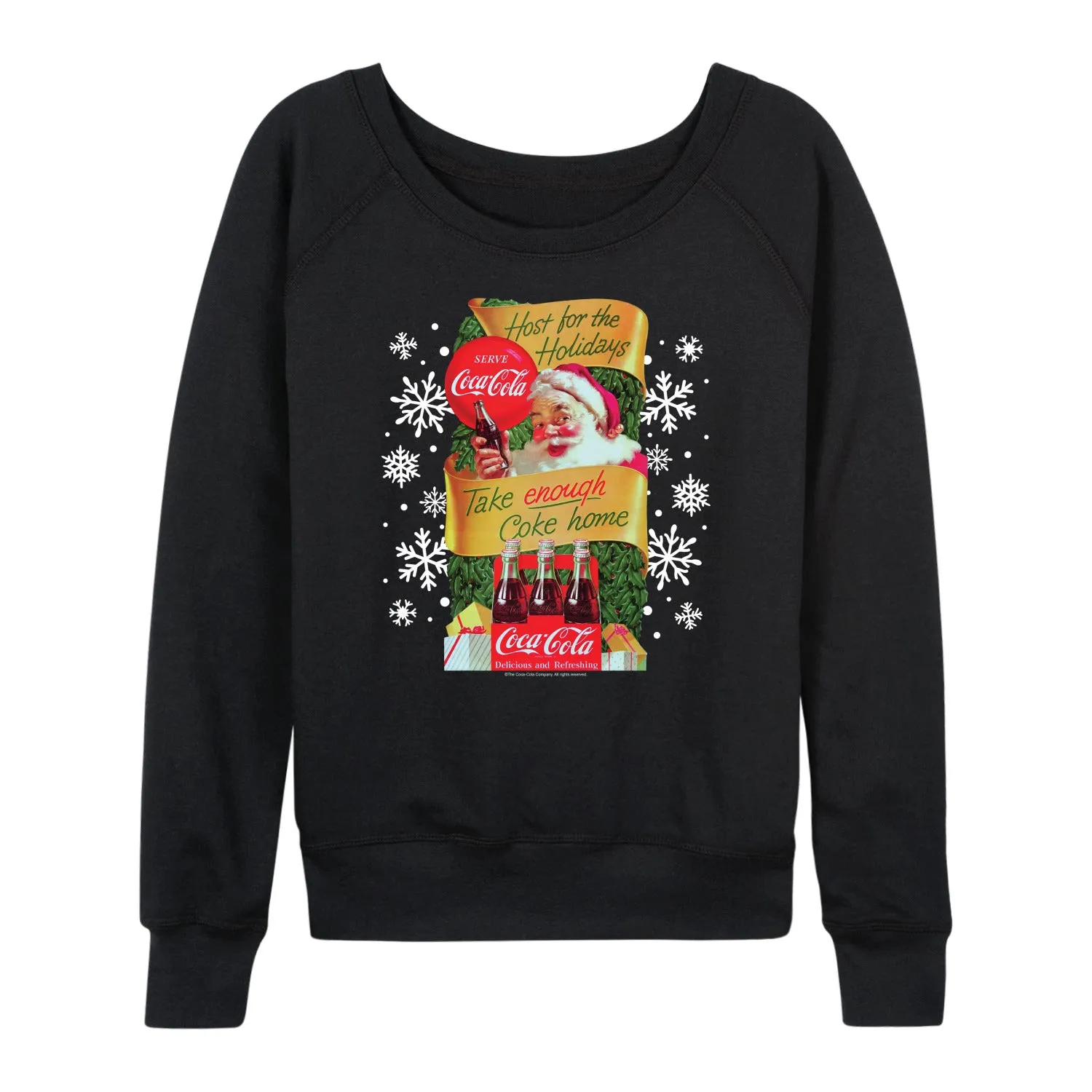 Coca-Cola - Host The Holidays - Women's French Terry Long Sleeve Pullover sold by Zulily