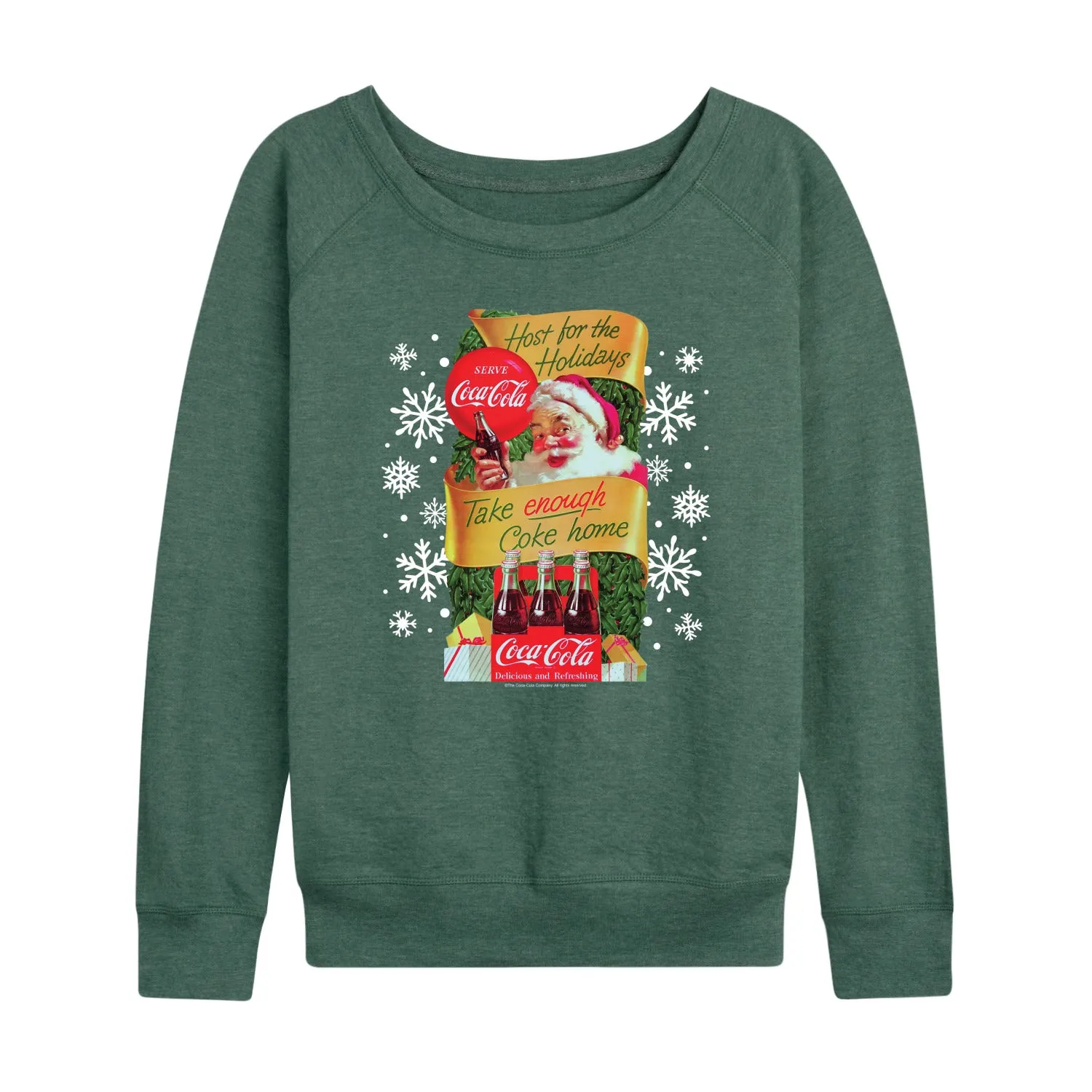 Coca-Cola - Host The Holidays - Women's French Terry Long Sleeve Pullover sold by Zulily product image thumbnail 5